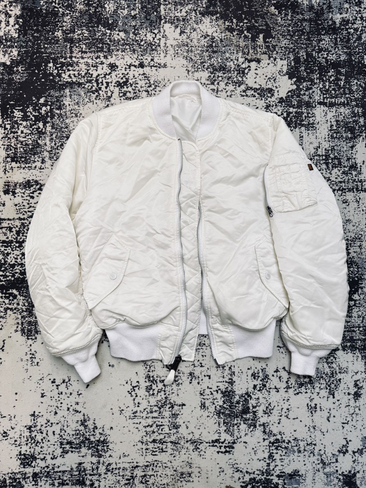 Alpha Industries Bomber Jacket Size S reverse y2k vintage