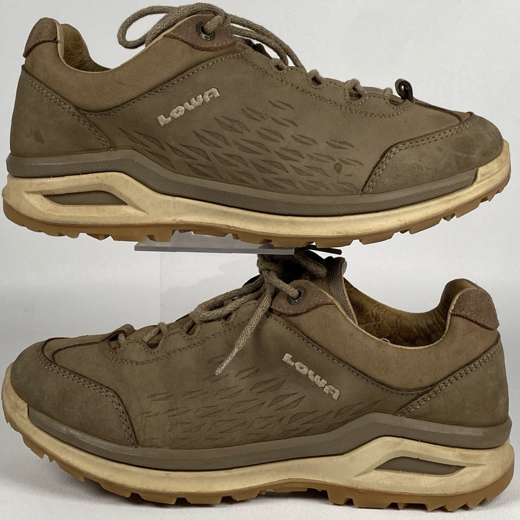 LOWA Lowa Strato Evo LL LO Hiking Sneakers Tan/Brown Leather Low Top Womens 7 Casual Shoe Shoes Size M / US 6-8 / IT 42-44 - 5 Thumbnail