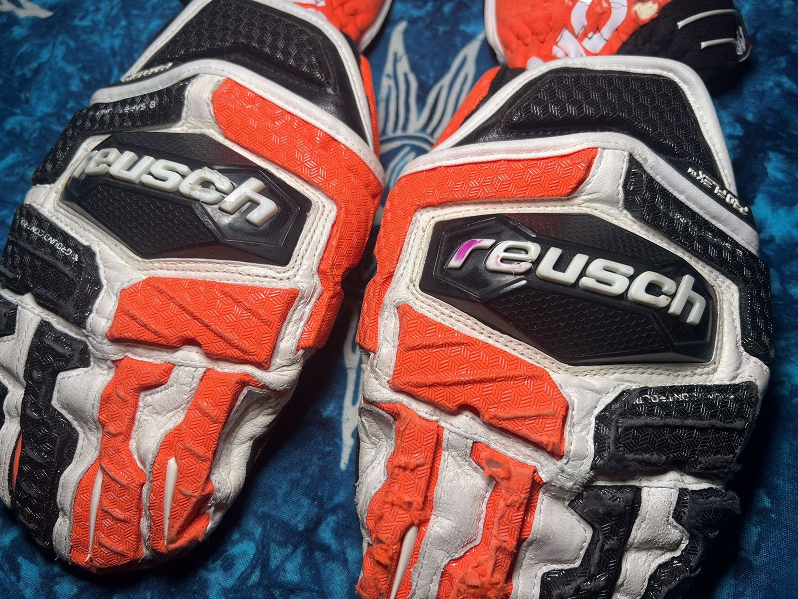 Japanese Brand REUSCH WORLDCUP WARRIOR Leather Ski Gloves Size ONE SIZE - 4 Thumbnail