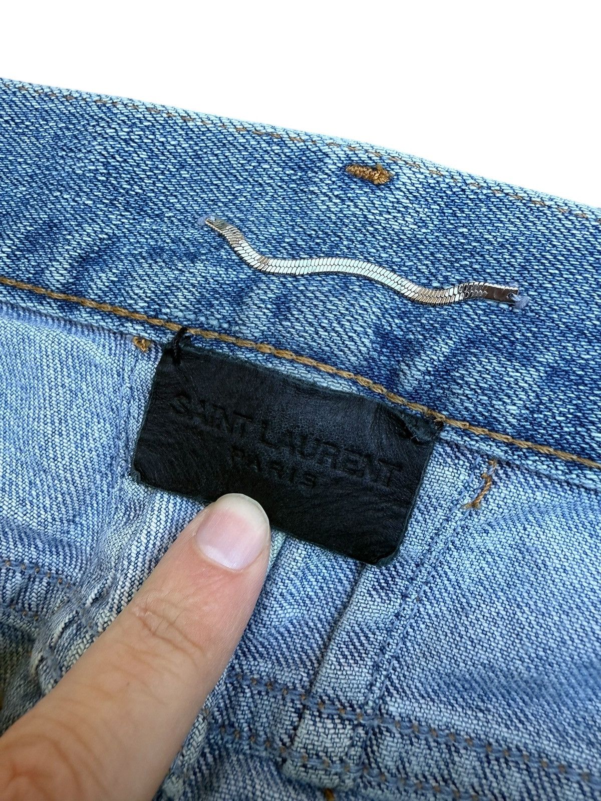Saint Laurent Paris Saint laurent d02 blue distressed denim Size US 33 - 8 Thumbnail