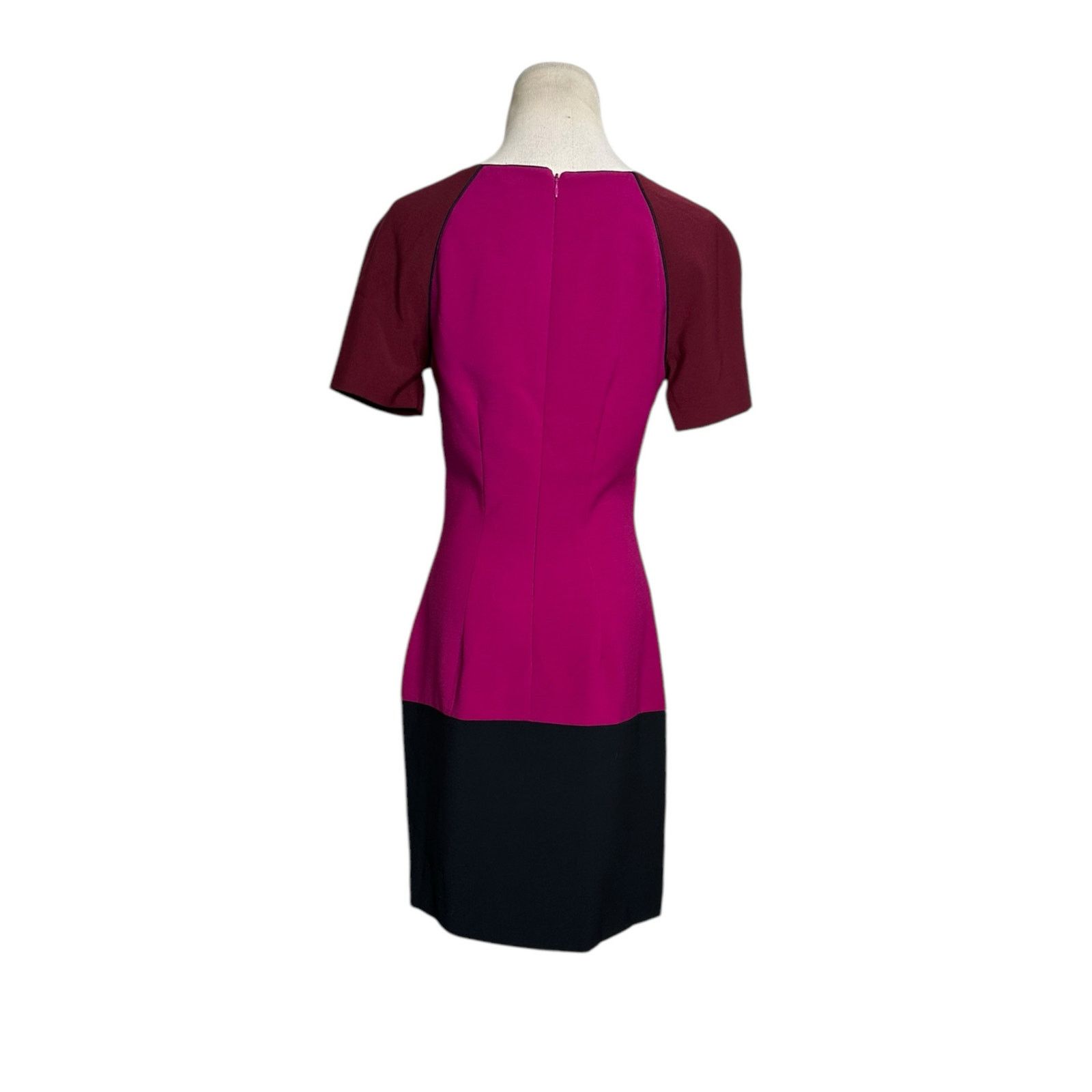 Jonathan Simkhai Purple Black Color Block Cocktail Dress 2