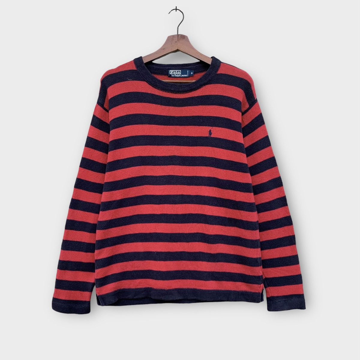 Polo Ralph Lauren × Vintage Vintage 90s Polo Ralph Lauren Striped Kurt Cobain Style Size M / US 6-8 / IT 42-44 - 1 Thumbnail