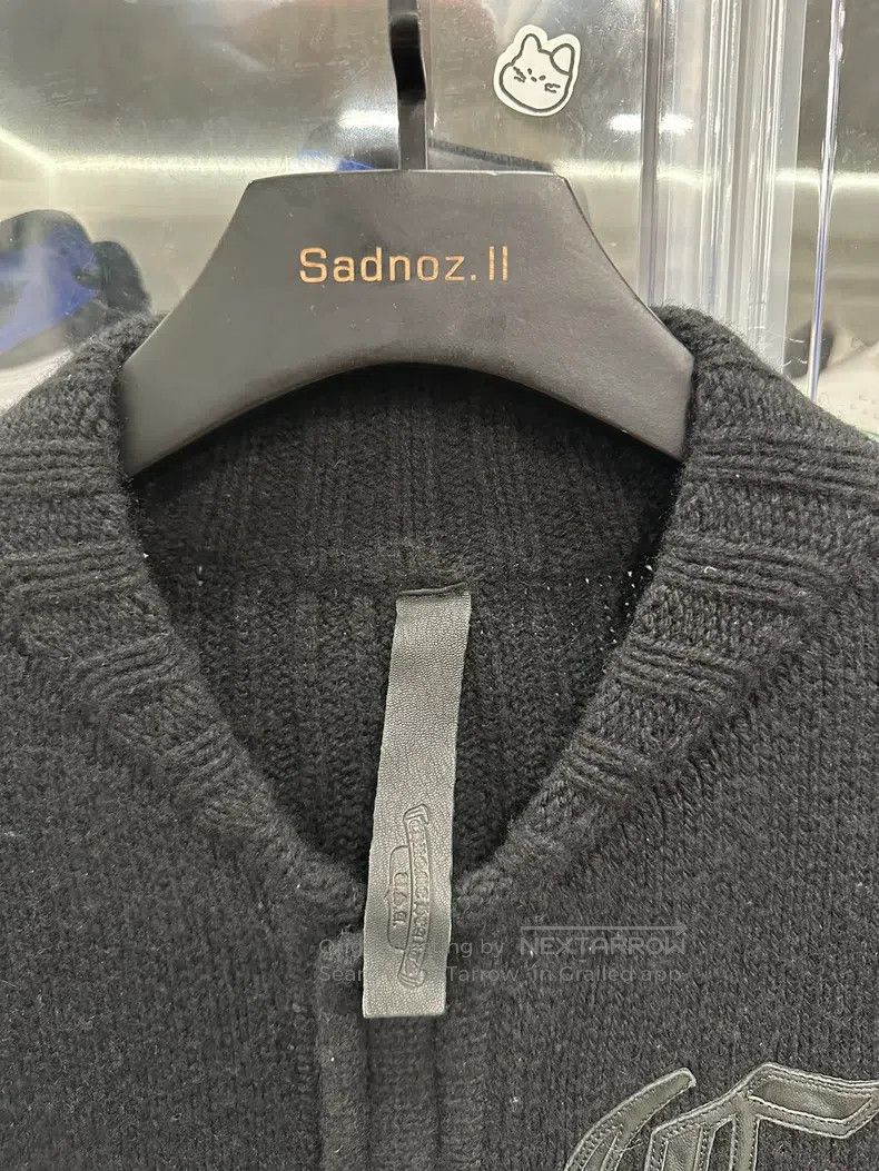 Chrome Hearts CHROME HEARTS Size L Sanskrit letter patch cashmere cardiga Size US L / EU 52-54 / 3 - 4 Thumbnail
