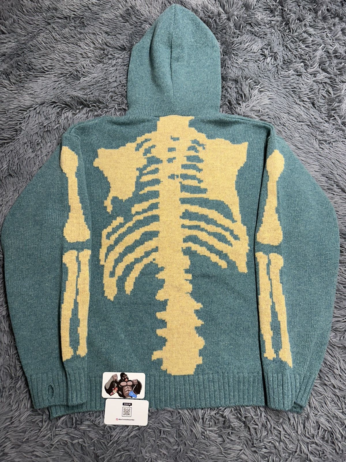 Kapital Kapital 5G Wool Bone Hooded Sweater Teal Size US L / EU 52-54 / 3 - 2 Thumbnail