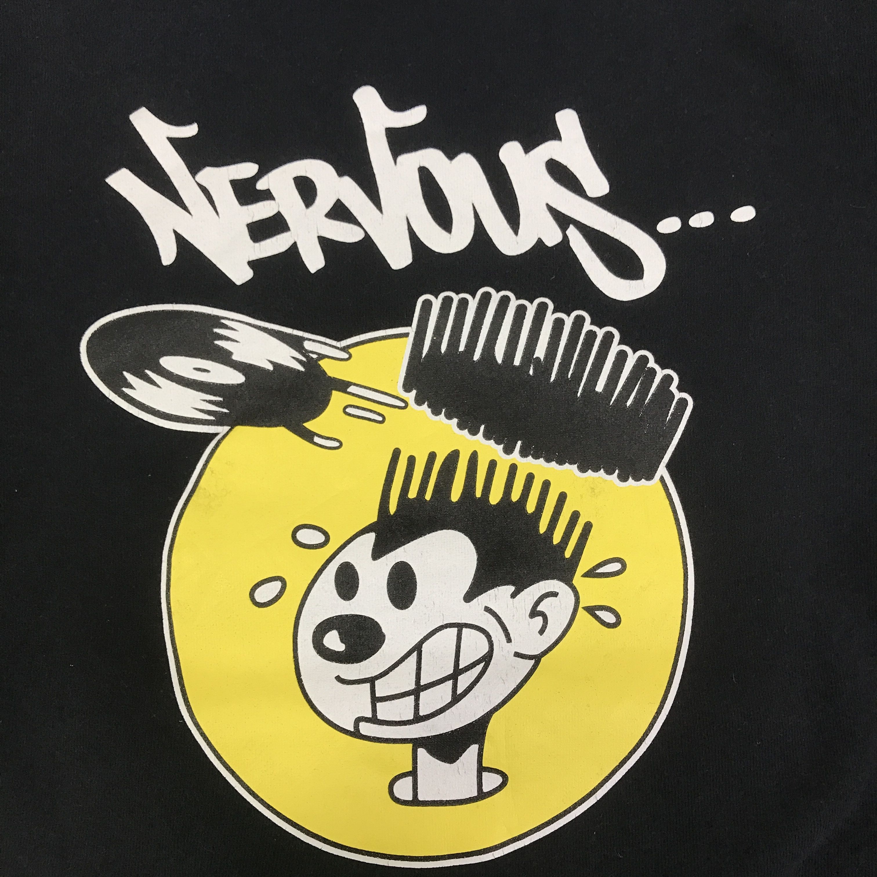 Japanese Brand Y2K NERVOUS RECORDS LABEL HOODIES K128B12 Size US M / EU 48-50 / 2 - 13 Thumbnail