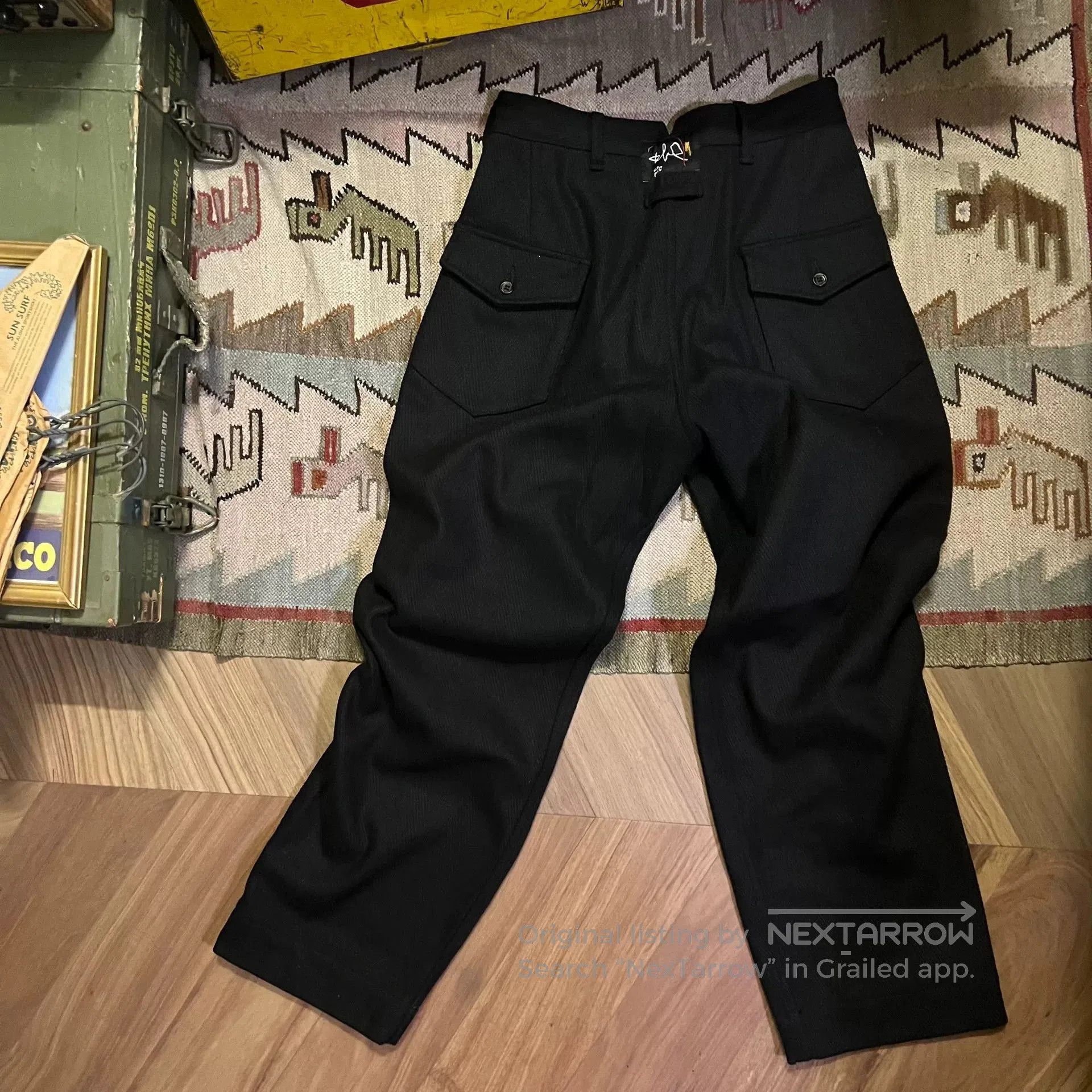 Vintage Black Willow Pants for Stylish Outfits. Size US 32 / EU 48 - 1 Thumbnail