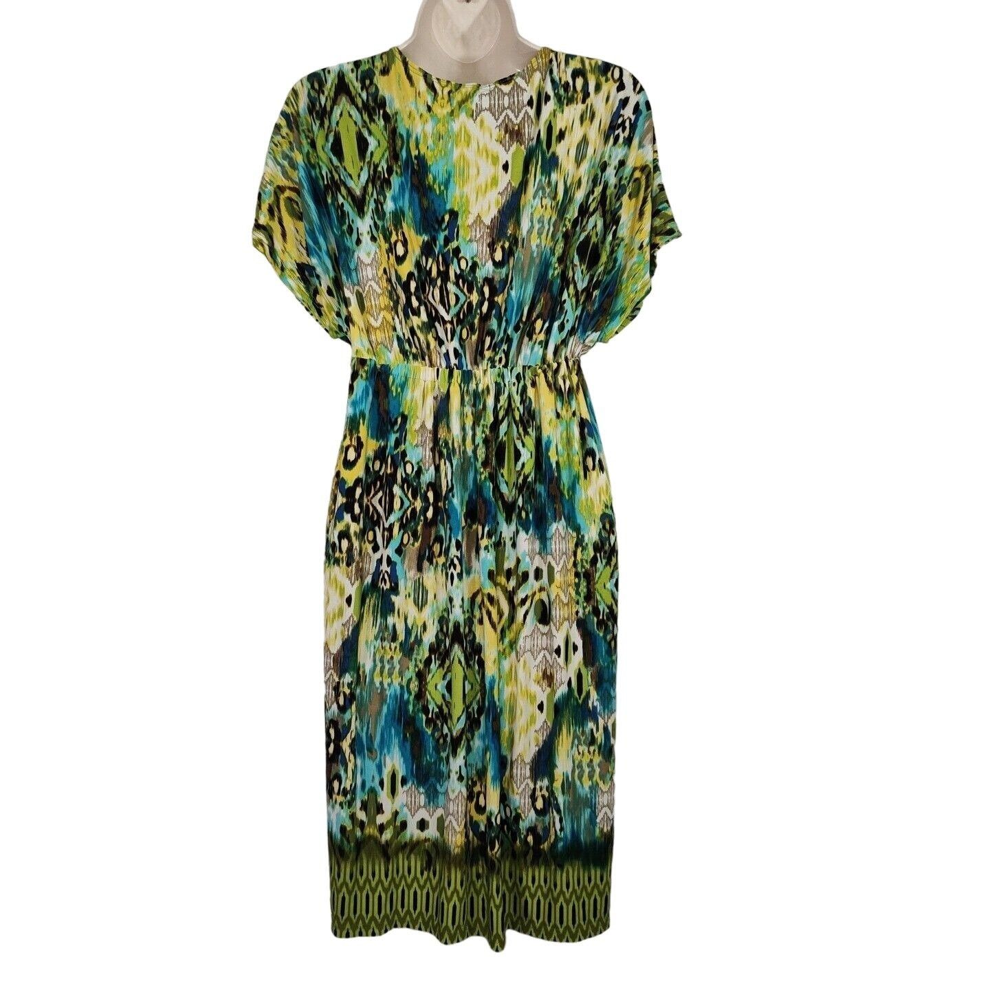 Other Delusional Plunge V-neck Dress Women Size M Green Blue Size M / US 6-8 / IT 42-44 - 4 Thumbnail