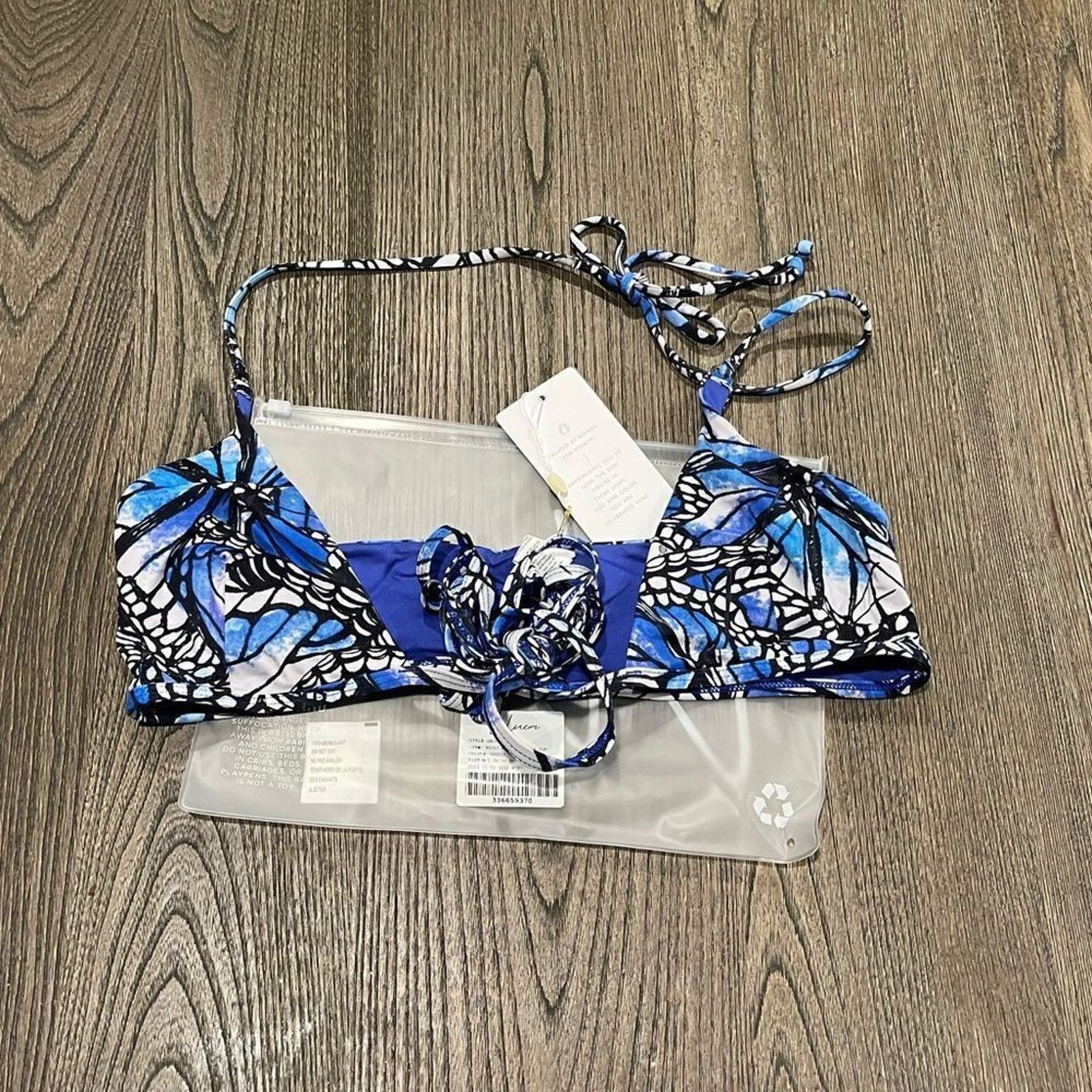 Vintage NWT Toluca Amina Bikini Top Waist Wrap Triangle Adonis M/L Size M / US 6-8 / IT 42-44 - 1 Thumbnail