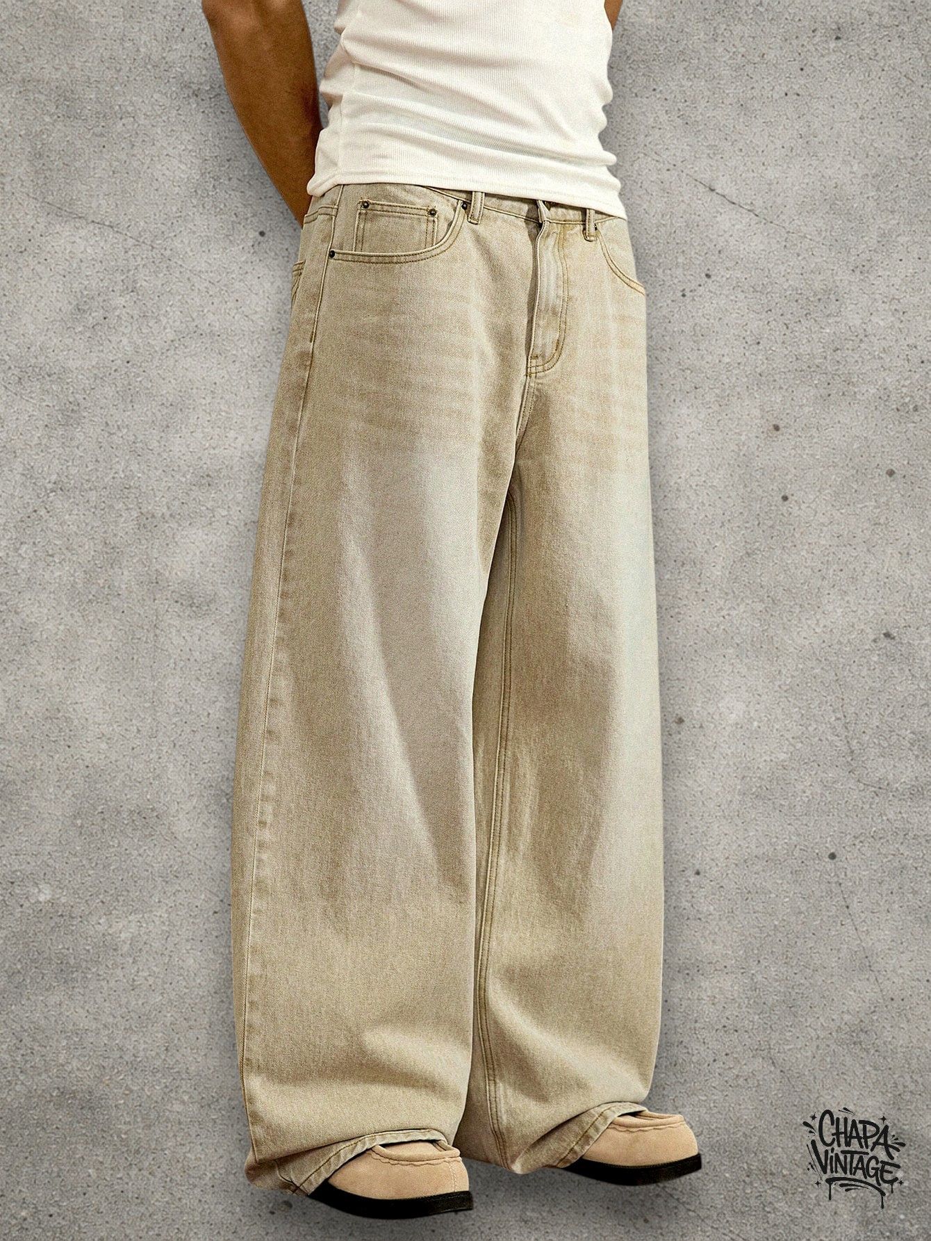 Vintage Washed straight leg jeans Size US 32 / EU 48 - 1 Thumbnail