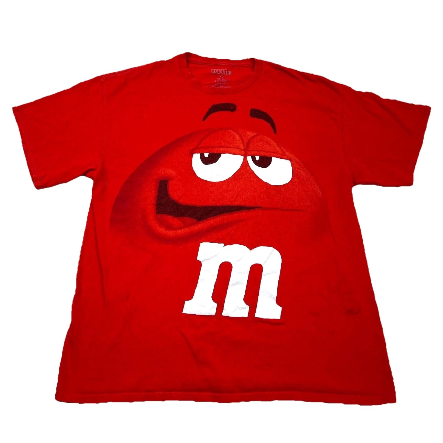 Vintage VINTAGE M&Ms Shirt Men XL Red Tee All Over Print AOP Y2K Cyber Big Head Racing Shirt Size US XL / EU 56 / 4 - 2 Thumbnail