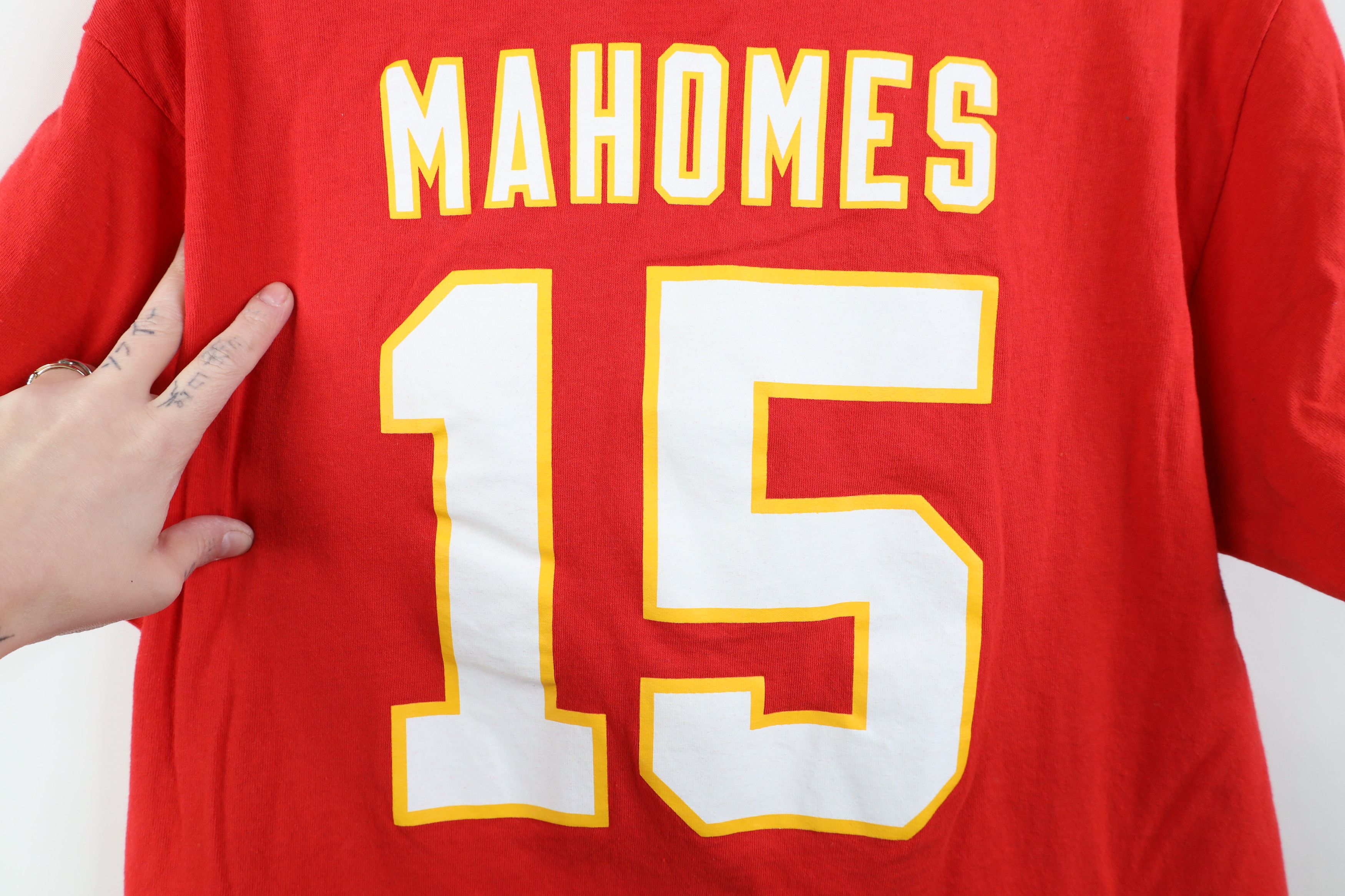 Vintage NFL LVII Patrick Mahomes Kansas City Chiefs Jersey T-Shirt Size US L / EU 52-54 / 3 - 10 Thumbnail
