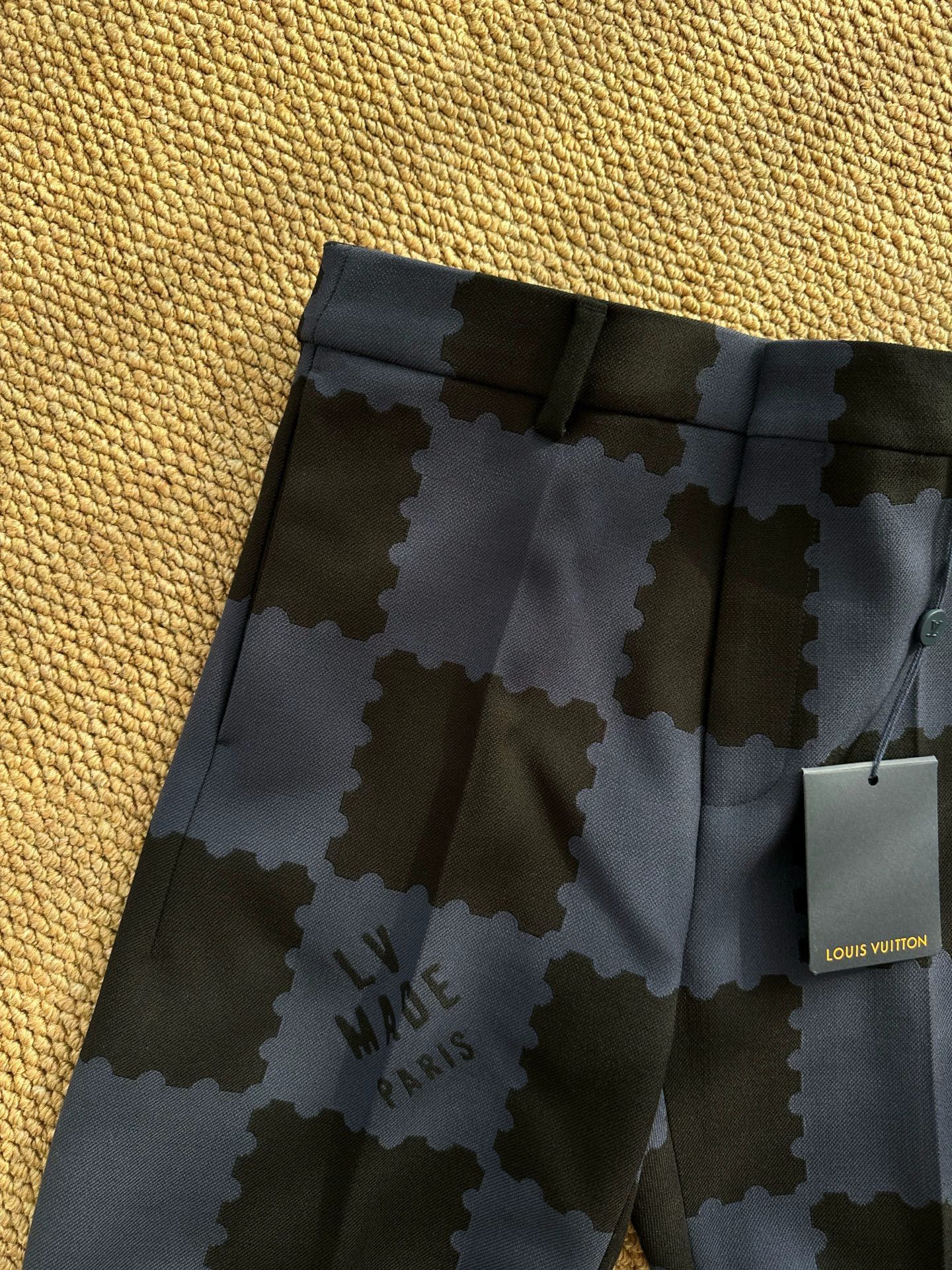 Louis Vuitton LV x NIGO 2 Monogram Trousers Navy 38 Size US 28 / EU 44 - 5 Thumbnail
