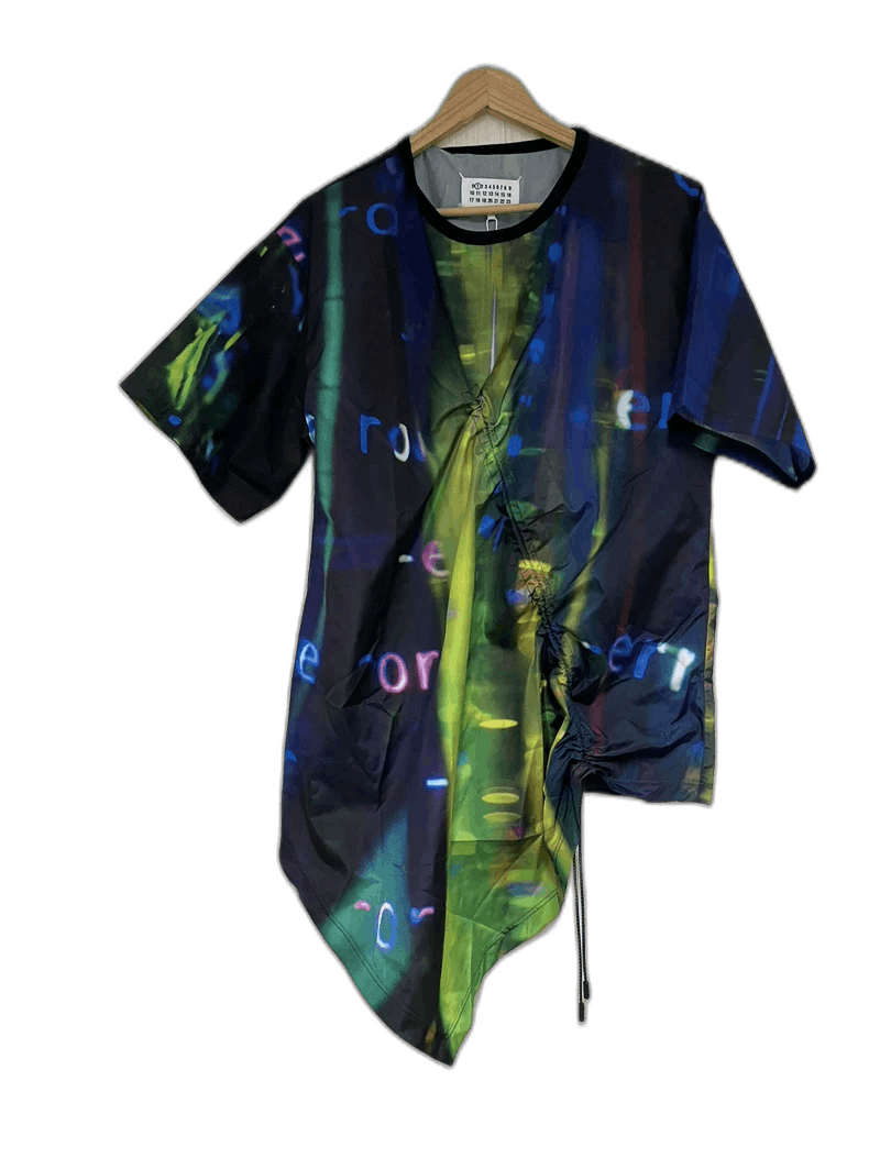 Maison Margiela Maison Margiela Drawstring T-Shirt with Art Print Size M / US 6-8 / IT 42-44 - 1 Thumbnail