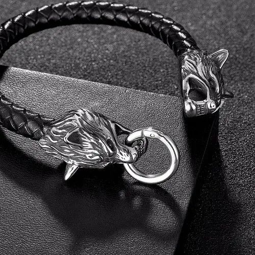 Jewelry × Vintage Double Dragon Wolf Head Bracelet Size ONE SIZE - 2 Thumbnail
