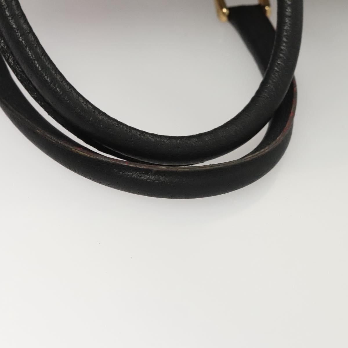 Gucci GUCCI GG Supreme Sherry Line Hand Bag Pvc Navy Gold Red 378 Size ONE SIZE - 7 Thumbnail
