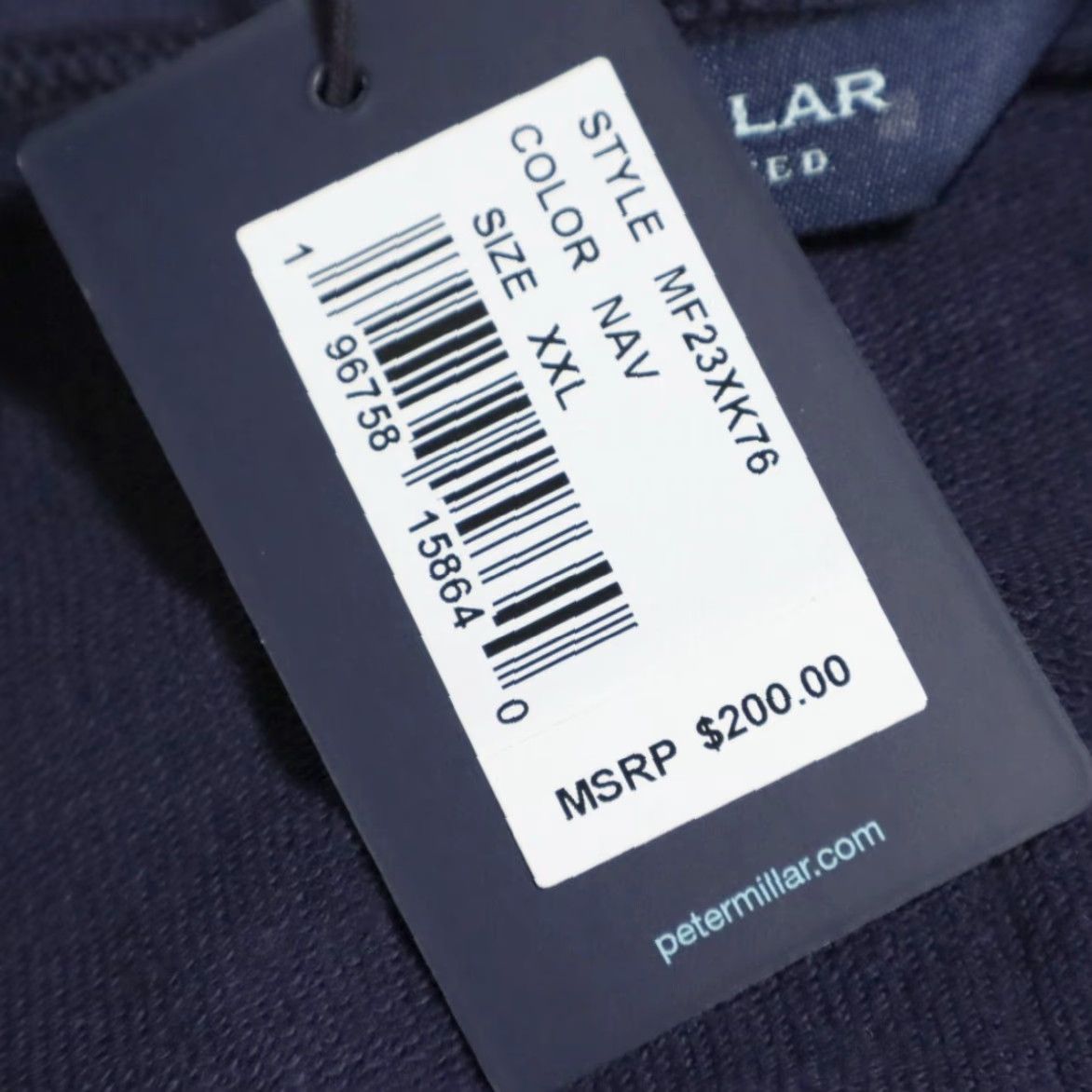 Peter Millar Peter Millar Excursionist Flex Pullover Wool Sweater Navy Men's 2XL Shirt Mock Long Sleeve Solid 60s 70s Mens Size US XXL / EU 58 / 5 - 6 Thumbnail