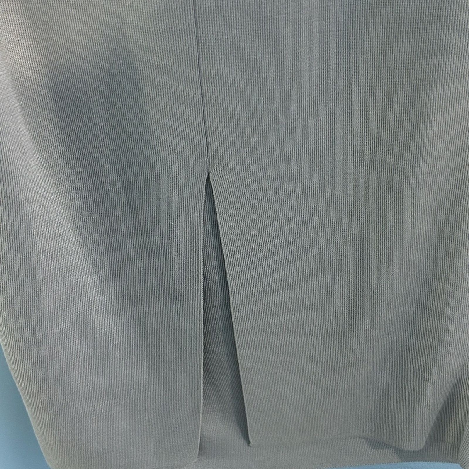 Other MM Lafleur Lalita Dress Silver Silk Knit Midi Slit Dress S Size S / US 4 / IT 40 - 7 Thumbnail