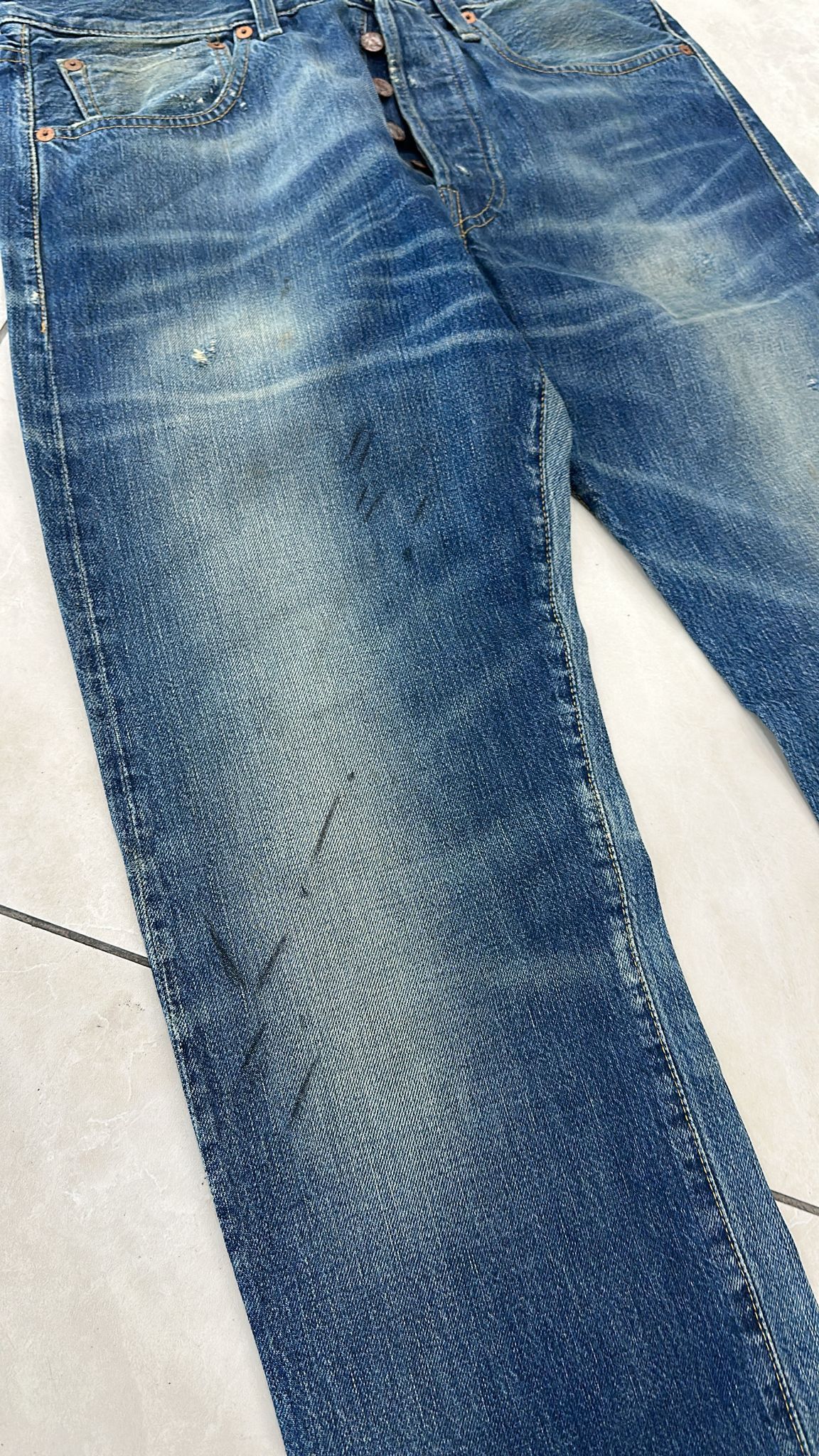Levi's Vintage Clothing LVC Levi's Vintage Clothing 501XX BigE Selvedge Jeans Size US 32 / EU 48 - 6 Thumbnail
