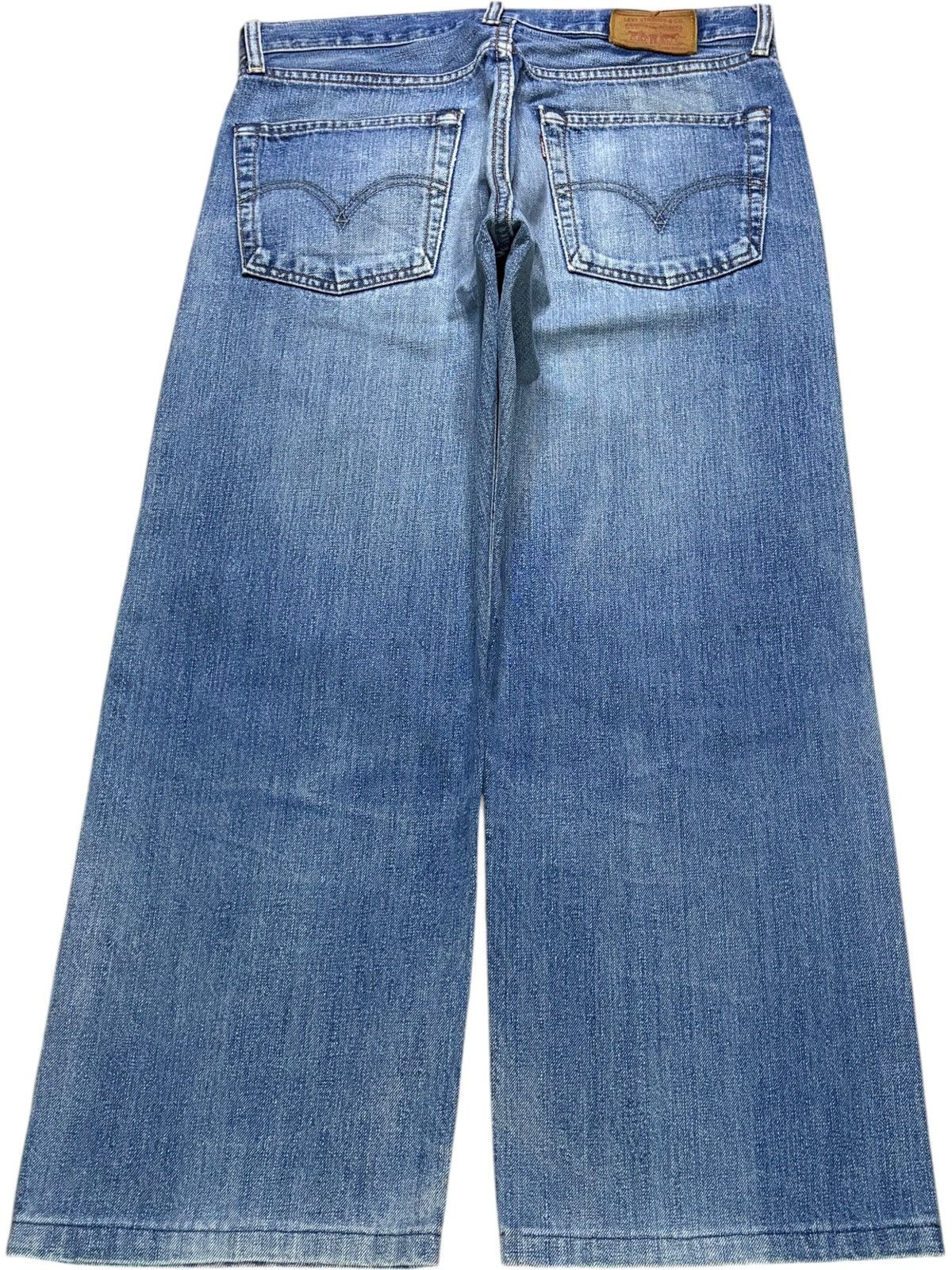 Levi's Vintage 80s Levis 503 Mud Wash Distressed Loose Baggy Jeans Size US 32 / EU 48 - 2 Thumbnail