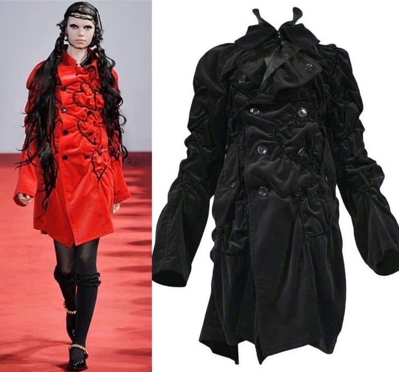 Comme des Garcons Comme des Garçons Heart Velvet Coat Size US M / EU 48-50 / 2 - 1 Thumbnail