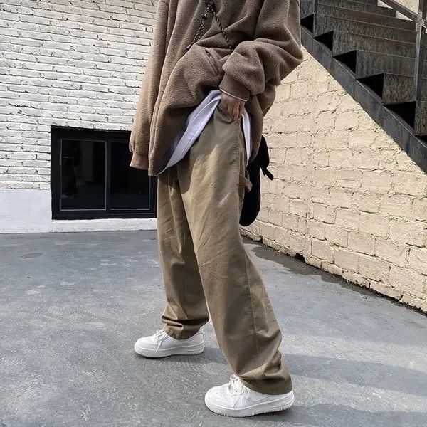 VIBE Loose casual trousers Instagram style wide legs Y2K Size US 32 / EU 48 - 7 Thumbnail