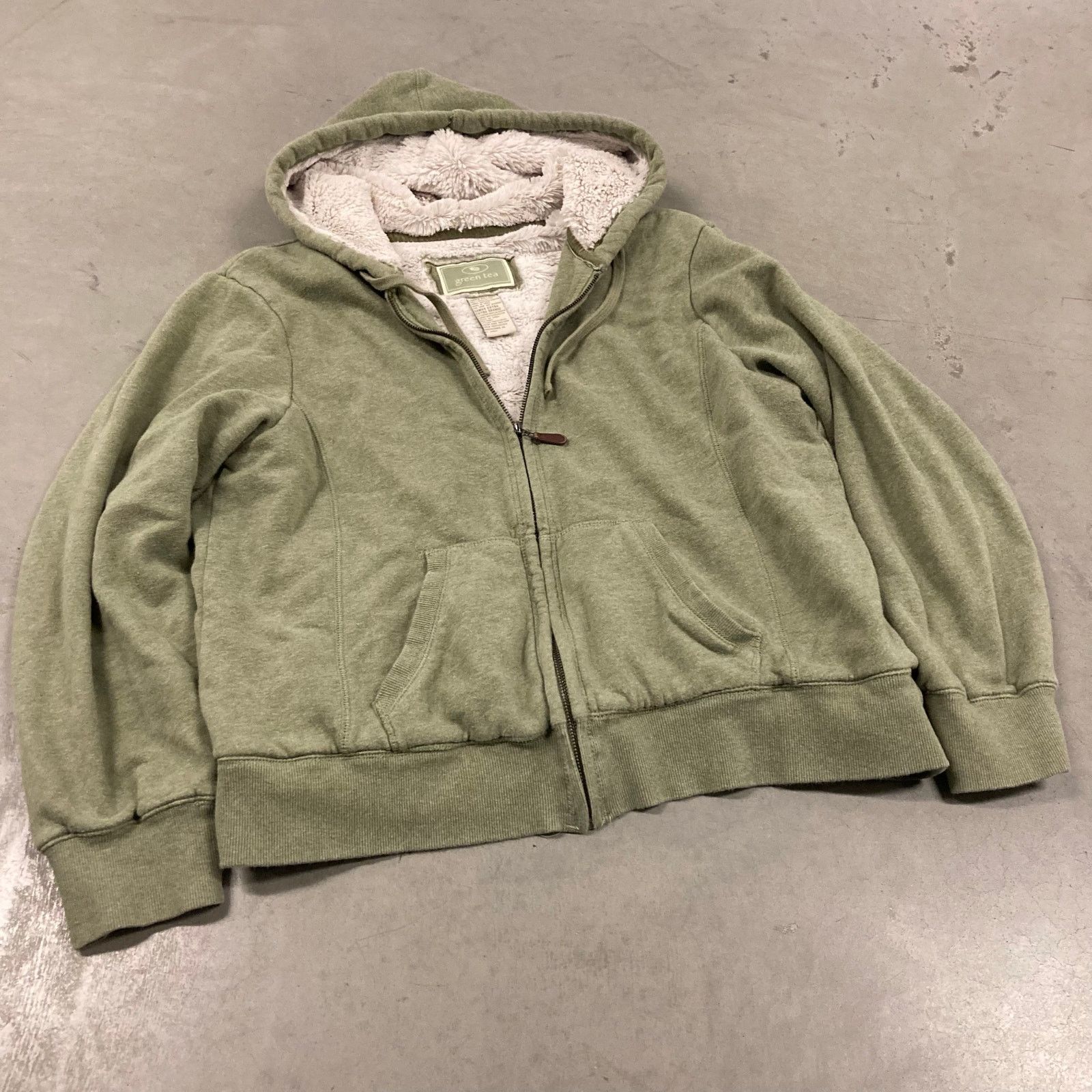 Hurley × Vintage Vintage Y2K Hurley Olive Green Zip Up Hoodie 