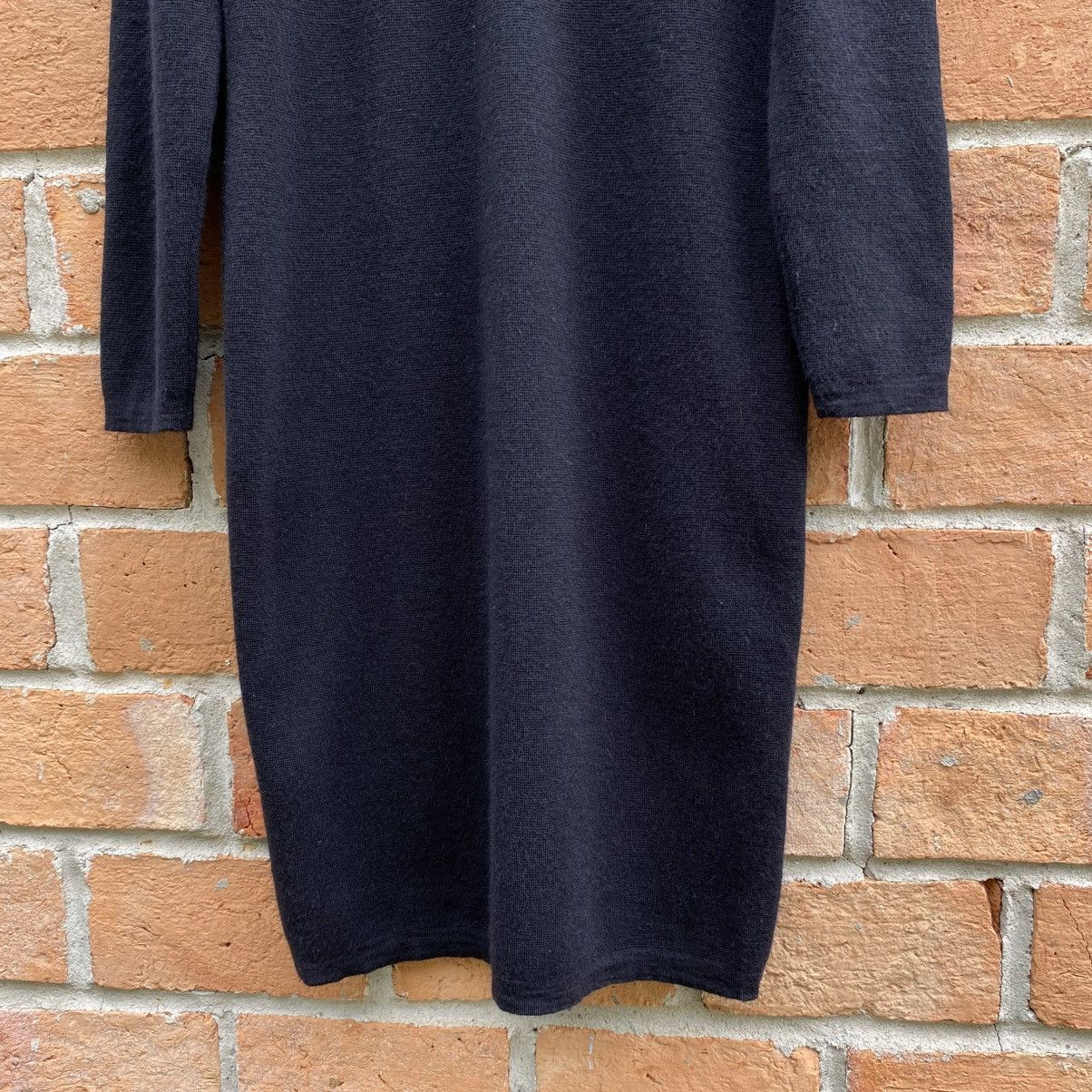 Dior Vintage Christian Dior Black Wool Dress Gold Embellishments Size M / US 6-8 / IT 42-44 - 24 Thumbnail