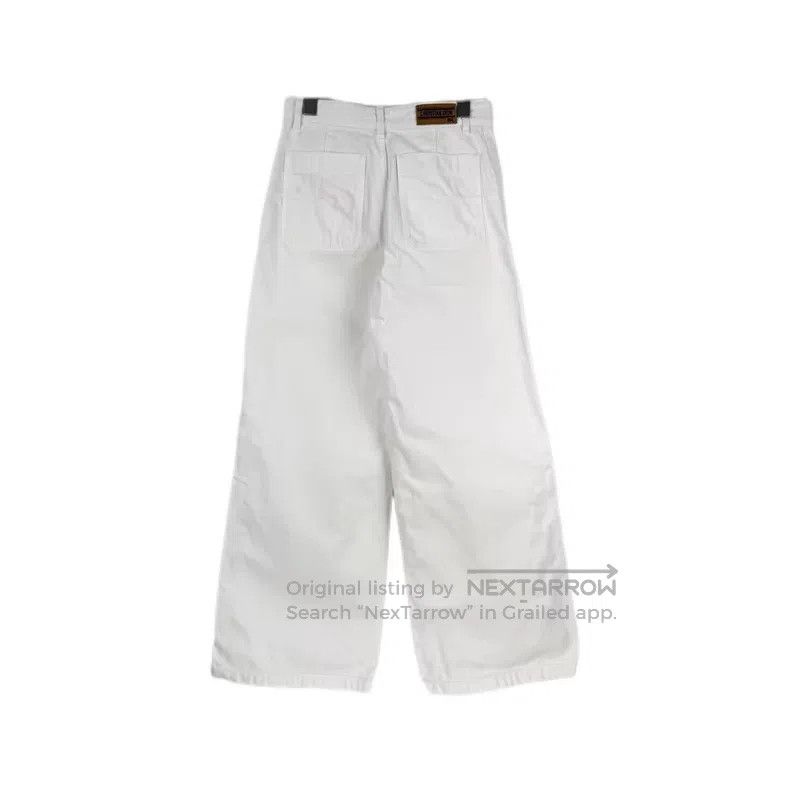 Dior Dior White leather label denim cotton trousers Size 24" / US 00 / IT 34 - 2 Thumbnail