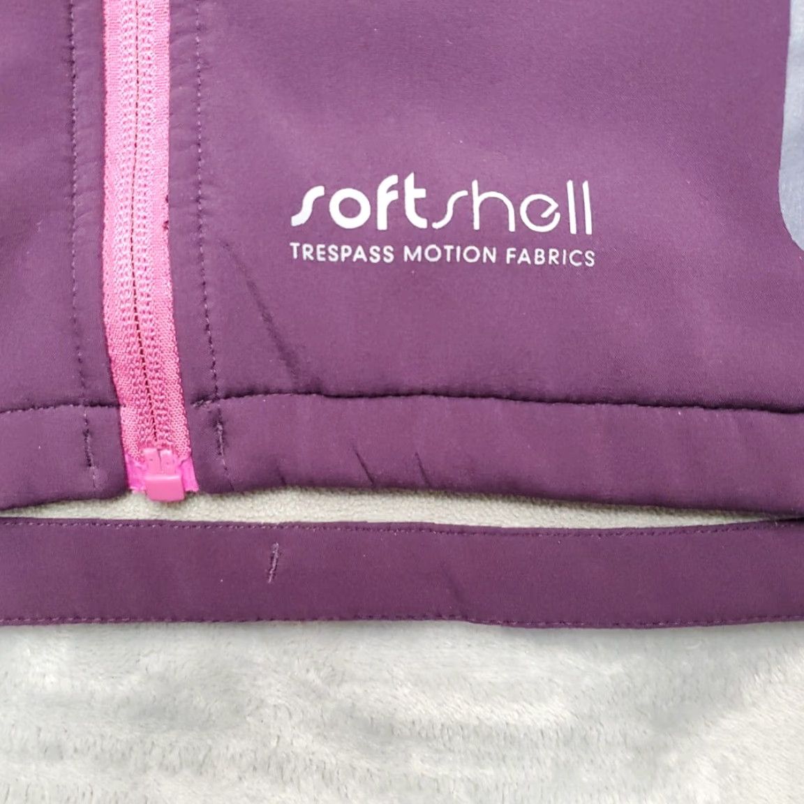 Vintage Trespass Jacket Women XL Purple Softshell Performance Fleece Lined Outdoor Gorp Size XL / US 12-14 / IT 48-50 - 3 Thumbnail