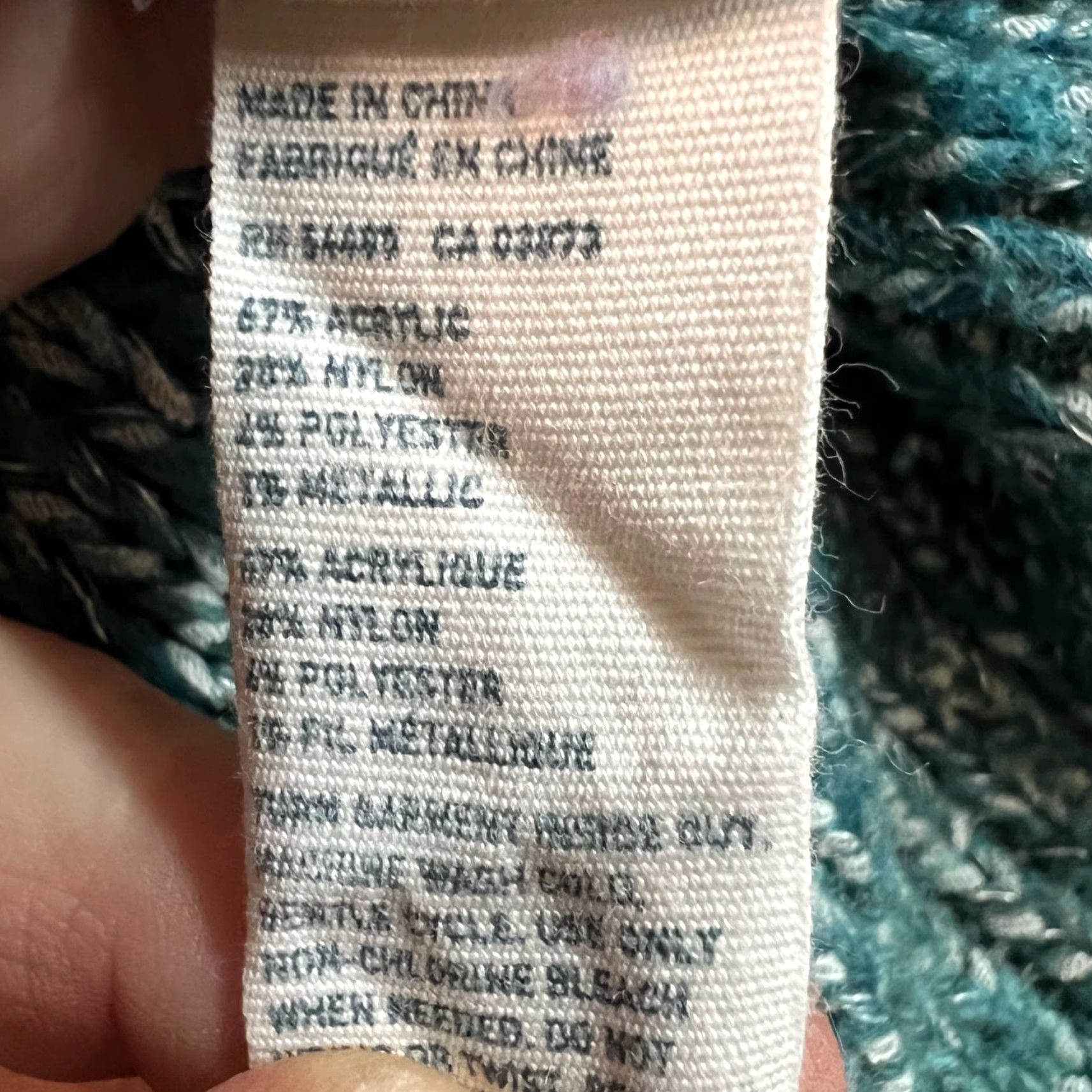 American Eagle Outfitters American Eagle Sweater Womens PS Blue Cowl Neck Long Sleeve Size S / US 4 / IT 40 - 6 Thumbnail