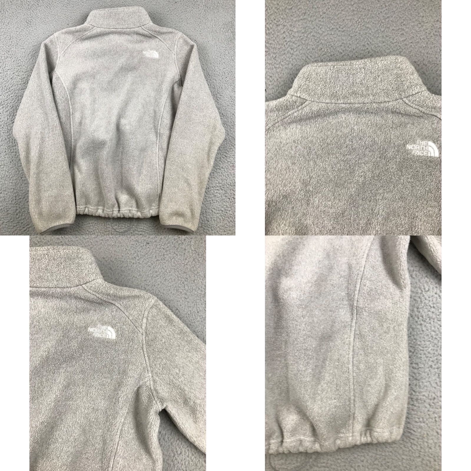 The North Face The North Face Jacket Women's L Gray Full Zip High Neck Fleece Pockets Logo Jacket Womens L Gray Logo Size L / US 10 / IT 46 - 9 Thumbnail
