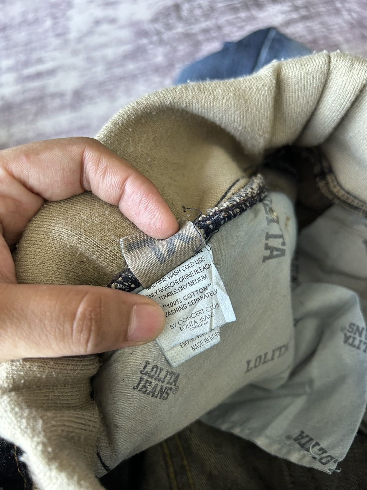 If Six Was Nine Lolita Cute Baby Jeans Size US 27 - 18 Thumbnail