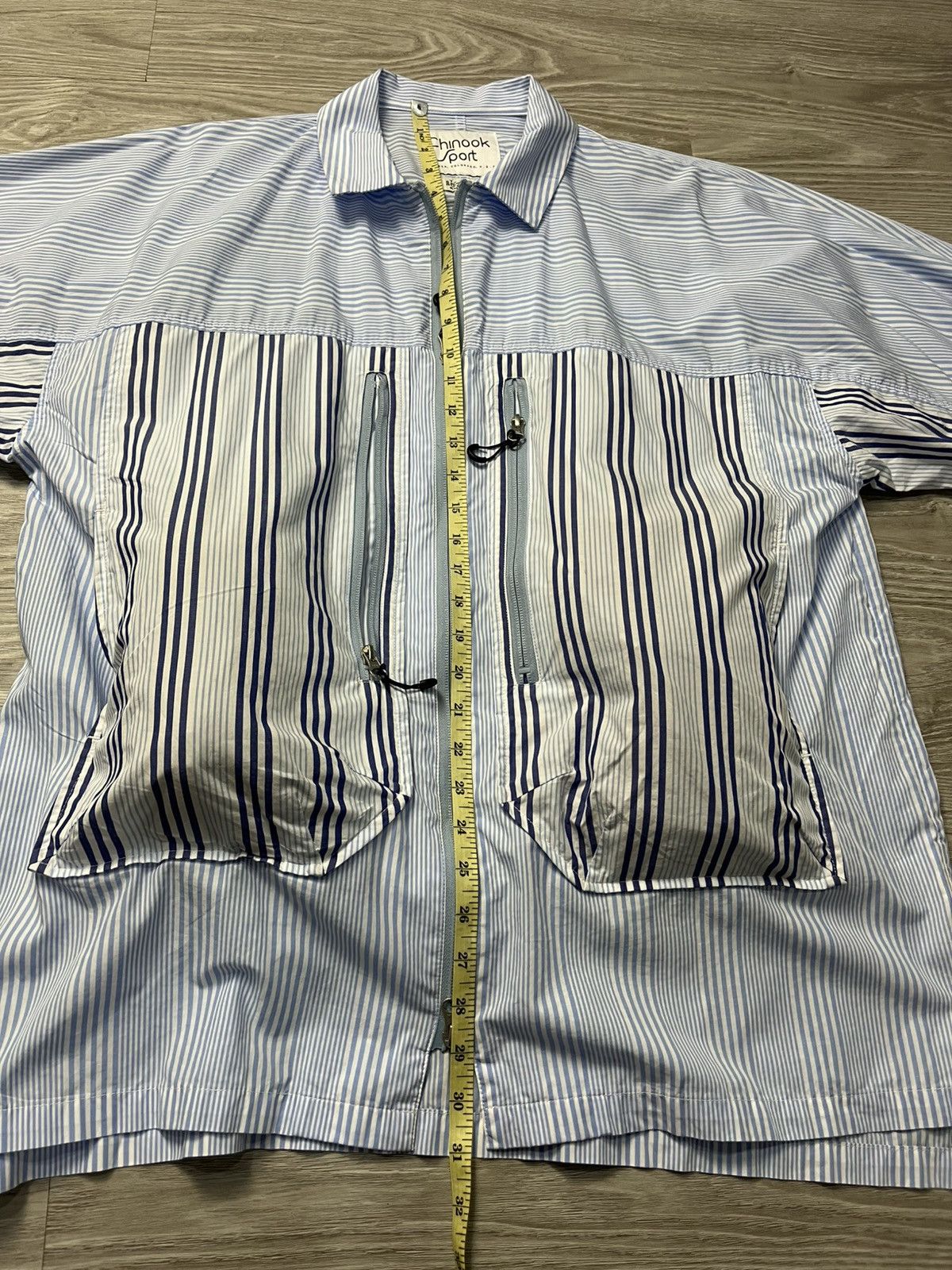 Japanese Brand Aozora blue heaven Big Pocket junya Watanabe Style overshirt Size US XL / EU 56 / 4 - 11 Thumbnail