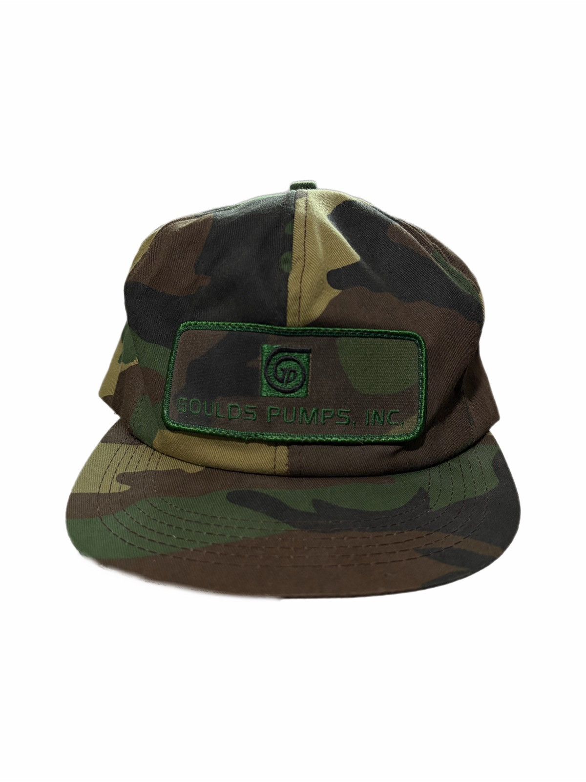 Vintage Vintage K-Products Goulds Pumps Inc. Camo Snapback Hat Size ONE SIZE - 1 Thumbnail