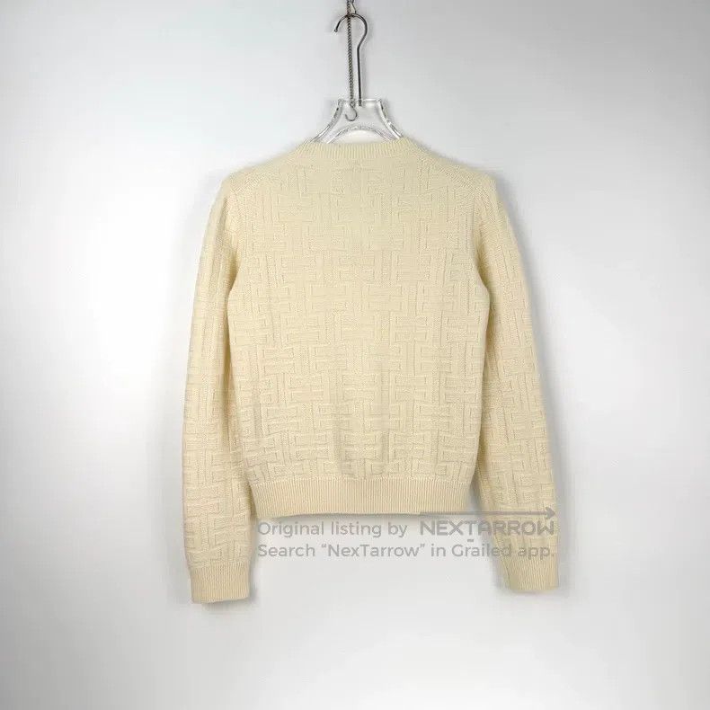 Hermes Hermes White full H wool sweater Size XS / US 0-2 / IT 36-38 - 4 Thumbnail