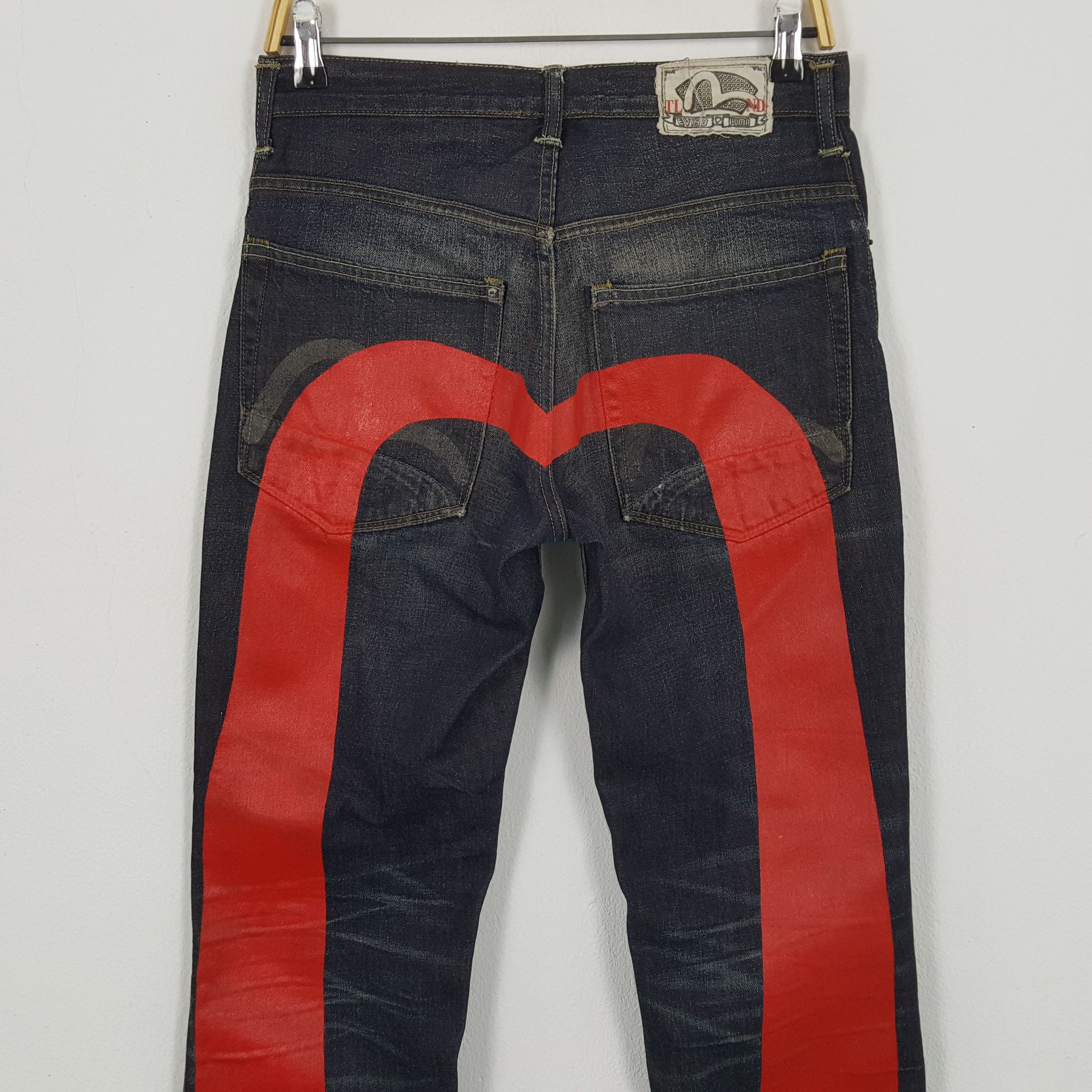 Evisu × Puma × Vintage Vintage EVISU x PUMA Japan Brand Daicock Custom Style Jeans Size US 29 - 2 Thumbnail