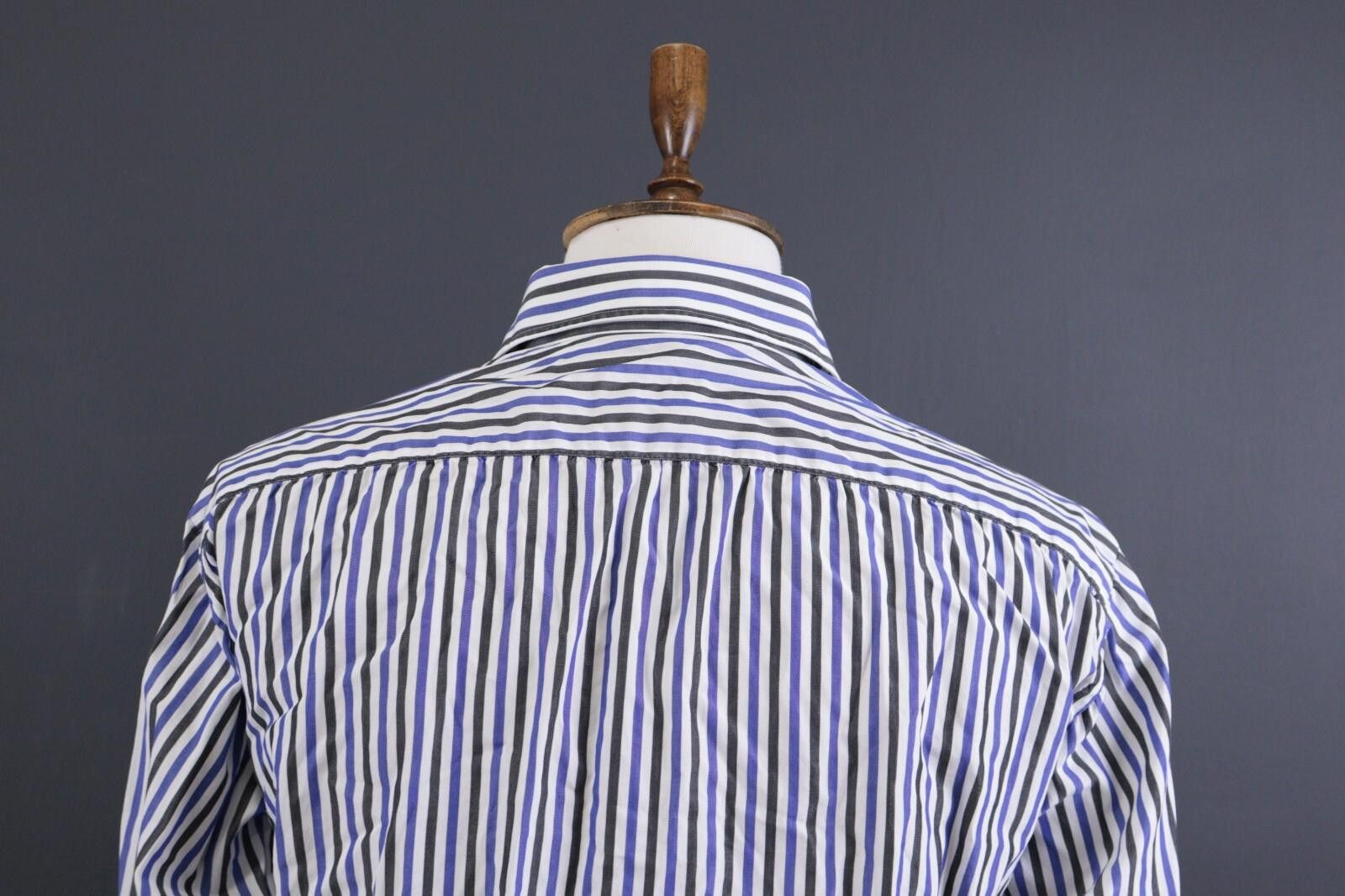 Luigi Borrelli Luigi Borrelli Bernies White-Blue-Black Shirt Size 41 16 Size US M / EU 48-50 / 2 - 6 Thumbnail