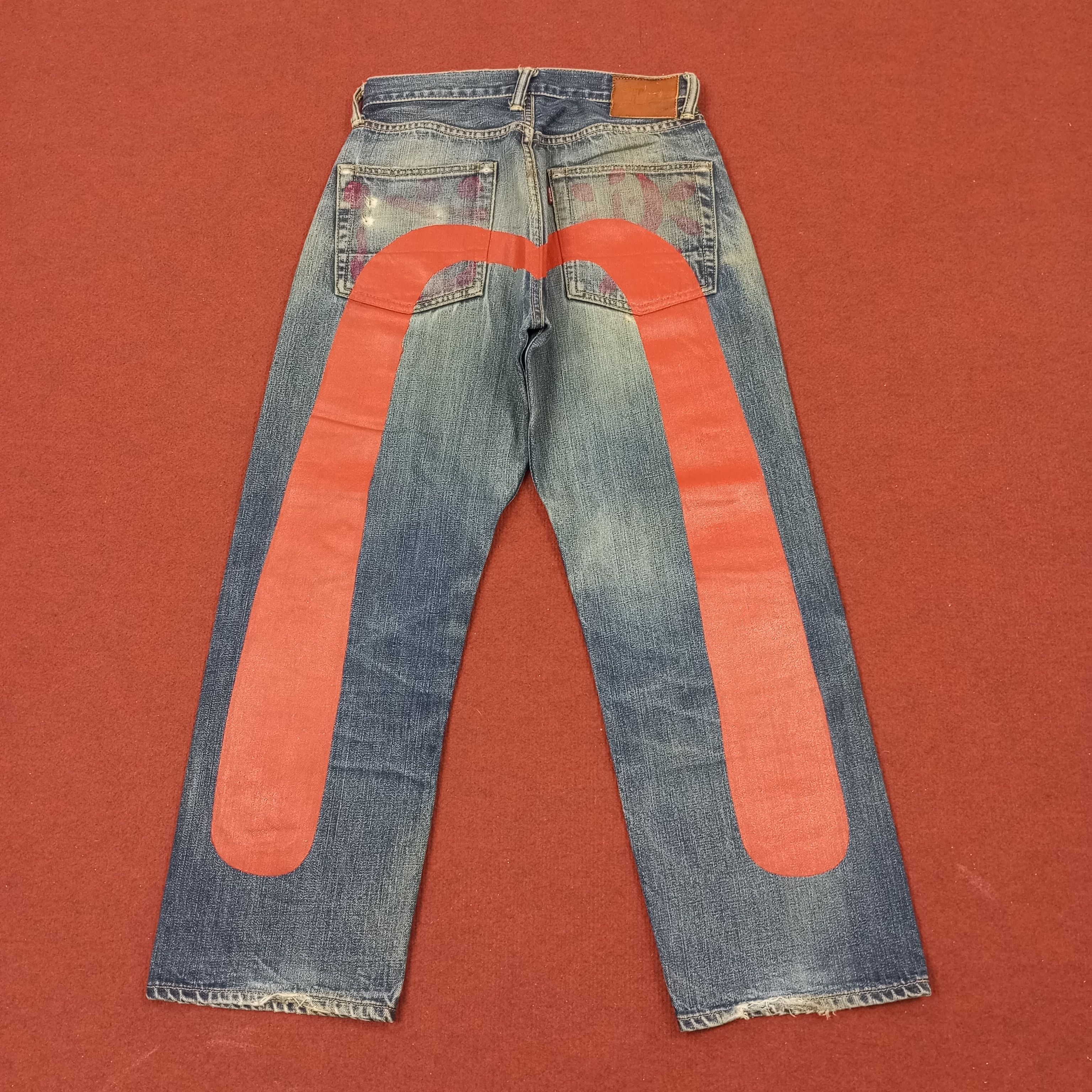 Evisu Vintage Evisu Japanese Brand Custom Daicock Jeans c235n5 Size US 27 - 1 Thumbnail