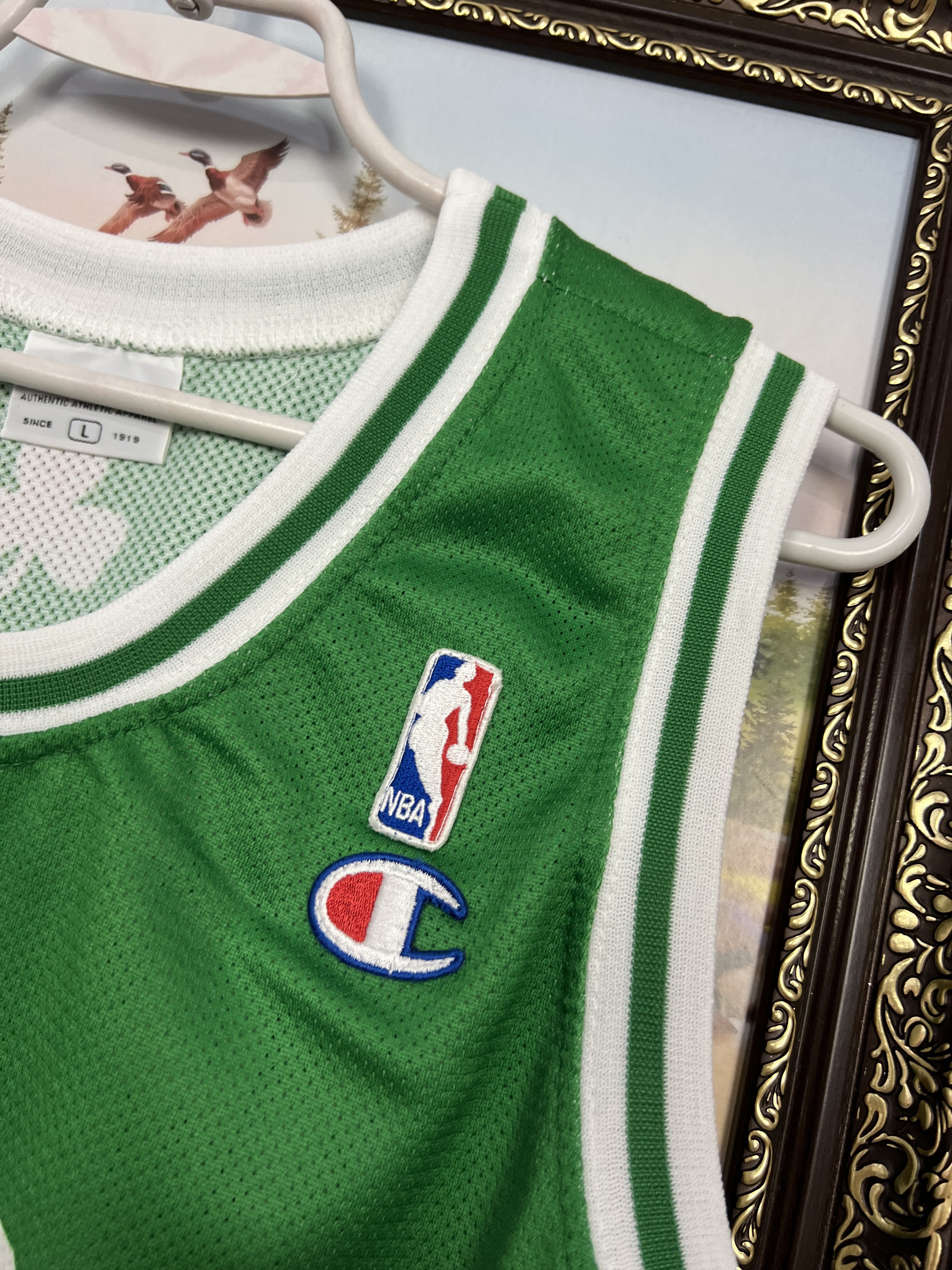 Champion Vintage 90's Garnett Boston Celtics NBA Jersey Trikot Rare Size US L / EU 52-54 / 3 - 5 Thumbnail