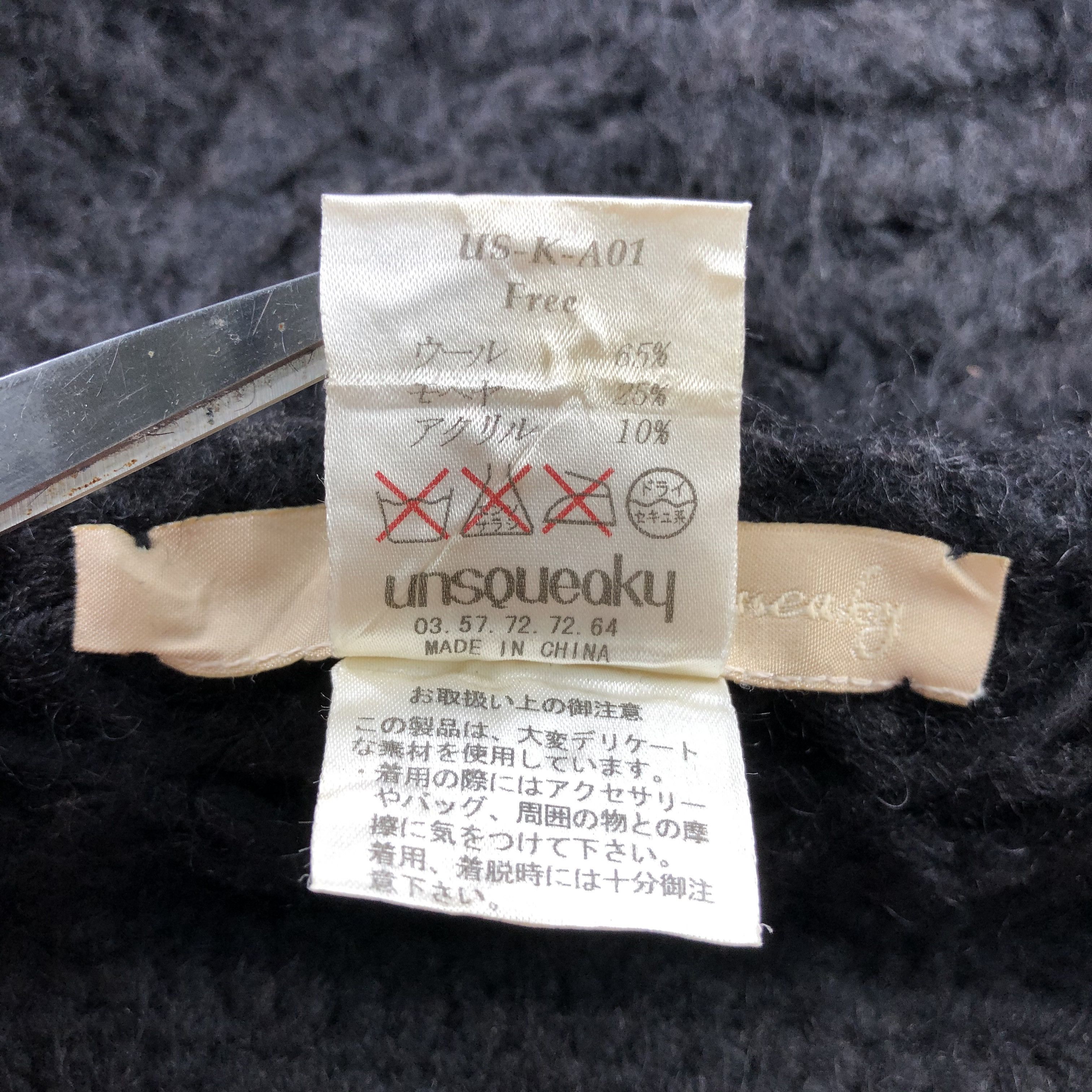 Japanese Brand Unsqueaky Wool Mohair Beanie Snowcap Snow Hat B472 Size ONE SIZE - 6 Thumbnail