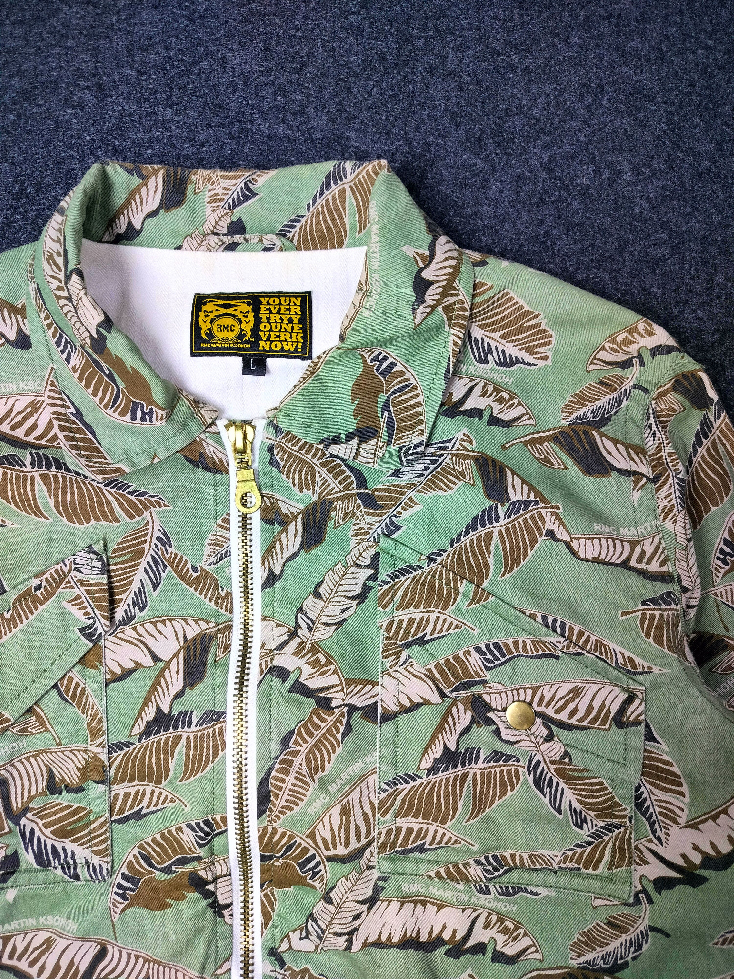 RMC Jeans RMC Mens Leaf Camo Cotton Jacket Size US L / EU 52-54 / 3 - 4 Thumbnail