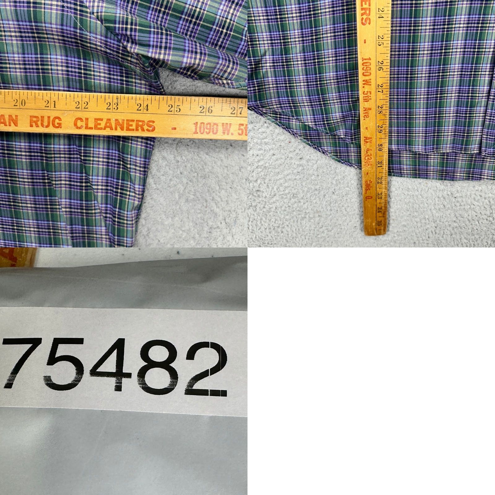 Polo Ralph Lauren Polo Ralph Lauren Button-Up Shirt Mens Large Purple Green Plaid Long Sleeve Polo Pony Shirt Size US L / EU 52-54 / 3 - 8 Thumbnail