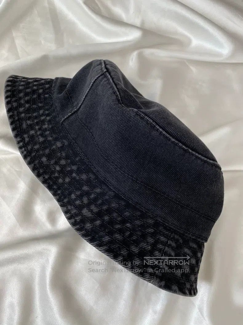 Chanel Chanel SizeL Black denim denim fisherman's hat Size ONE SIZE - 4 Thumbnail