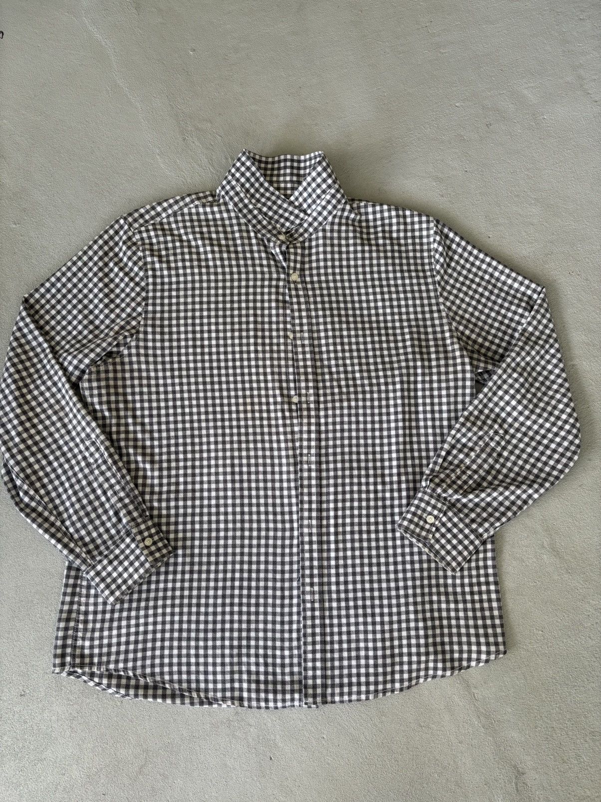American Rag Vintage Black and White Plaid Long Sleeve Button Up, XXL Size US XXL / EU 58 / 5 - 1 Thumbnail