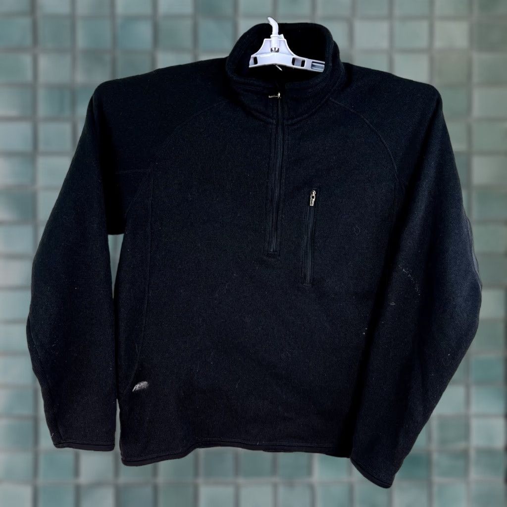 Patagonia Patagonia Polortec 1/2 Zip Fleece Mock Neck Sweater Mens Size M Black Shirt Size US M / EU 48-50 / 2 - 1 Thumbnail