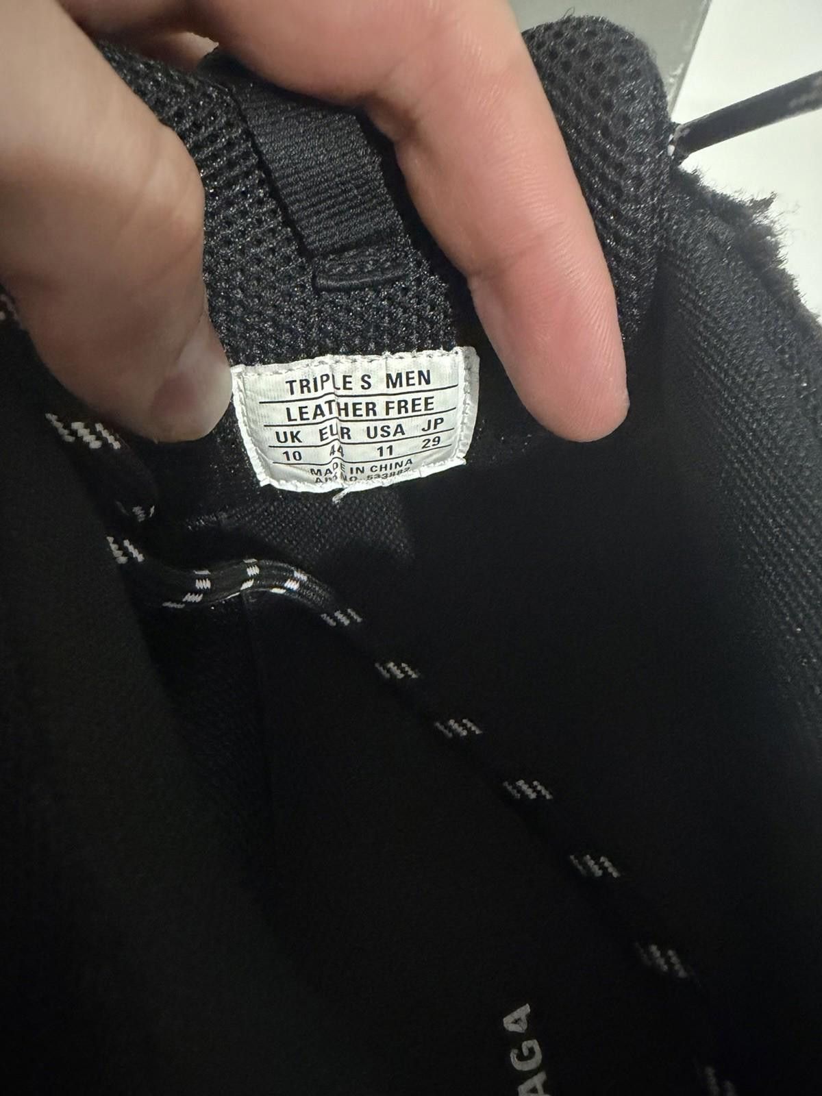 Balenciaga Limited Edition Balenciaga Triple S Black Distressed US 11 Size US 11 / EU 44 - 6 Thumbnail