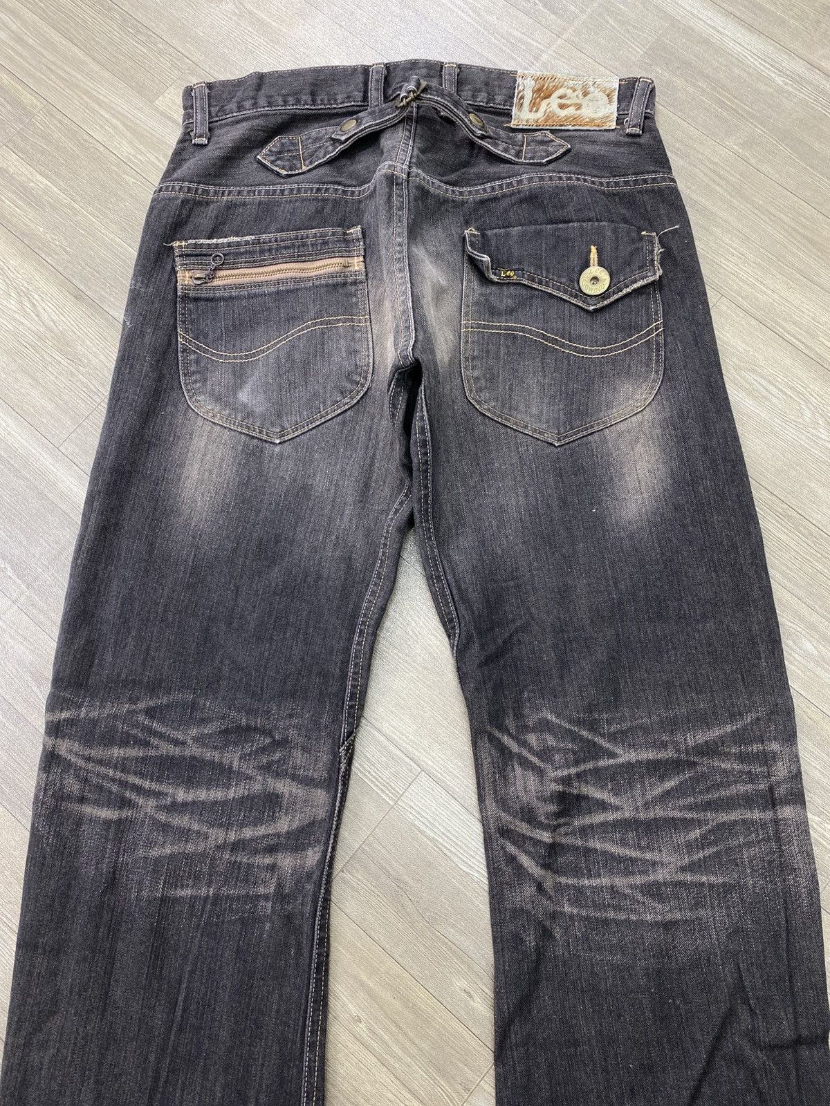Japanese Brand Flared Jeans Edwin Japan Acid Wash Clawmark Boot Cut Lgb Y2K Size US 32 / EU 48 - 17 Thumbnail