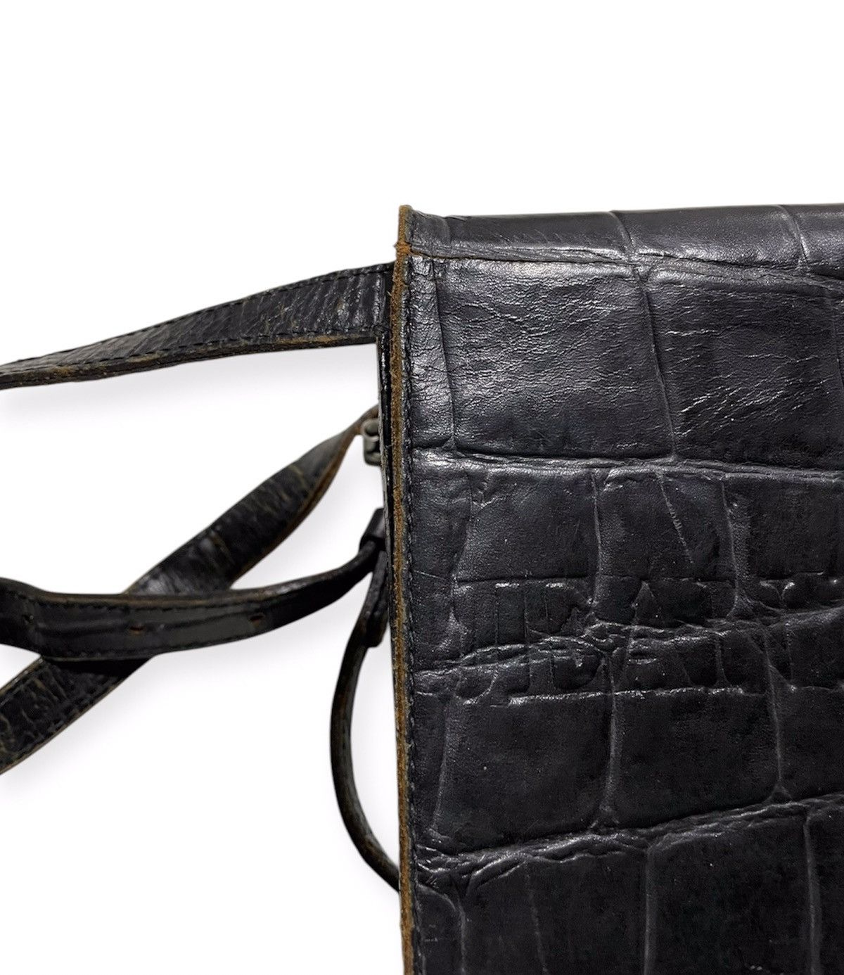 Jean Paul Gaultier Croc Embossed Rigid Leather Bag Size ONE SIZE - 5 Thumbnail