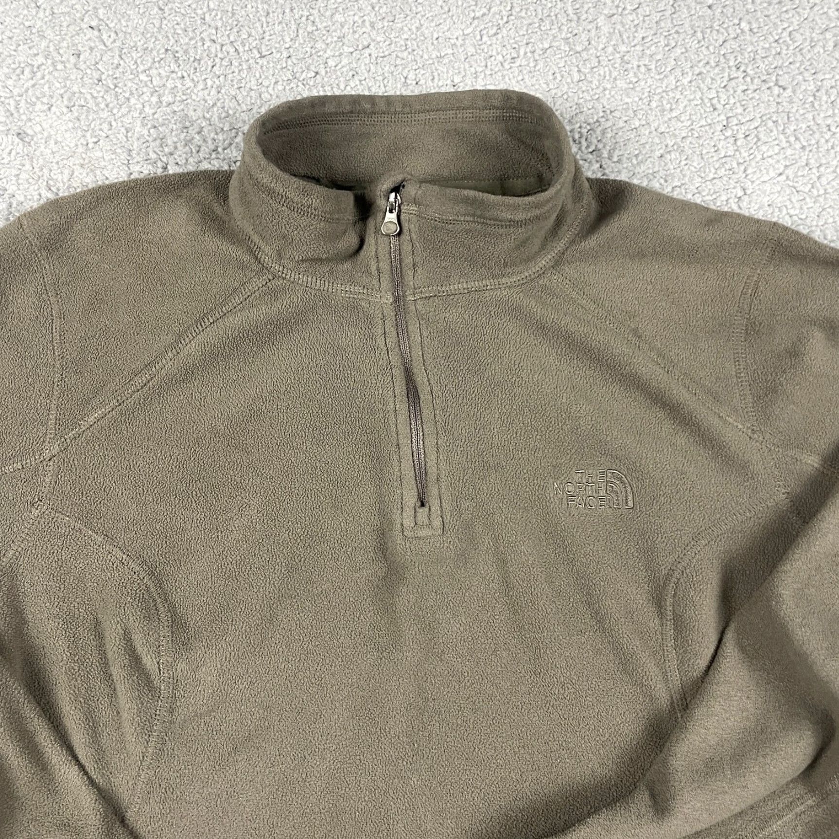 The North Face The North Face Sweatshirt Mens Fleece Jacket Pullover 1/4 Zip Gray Large Adult M 1/4 Zip Mock Neck Logo Casual Travel Outdoors Size US M / EU 48-50 / 2 - 2 Thumbnail