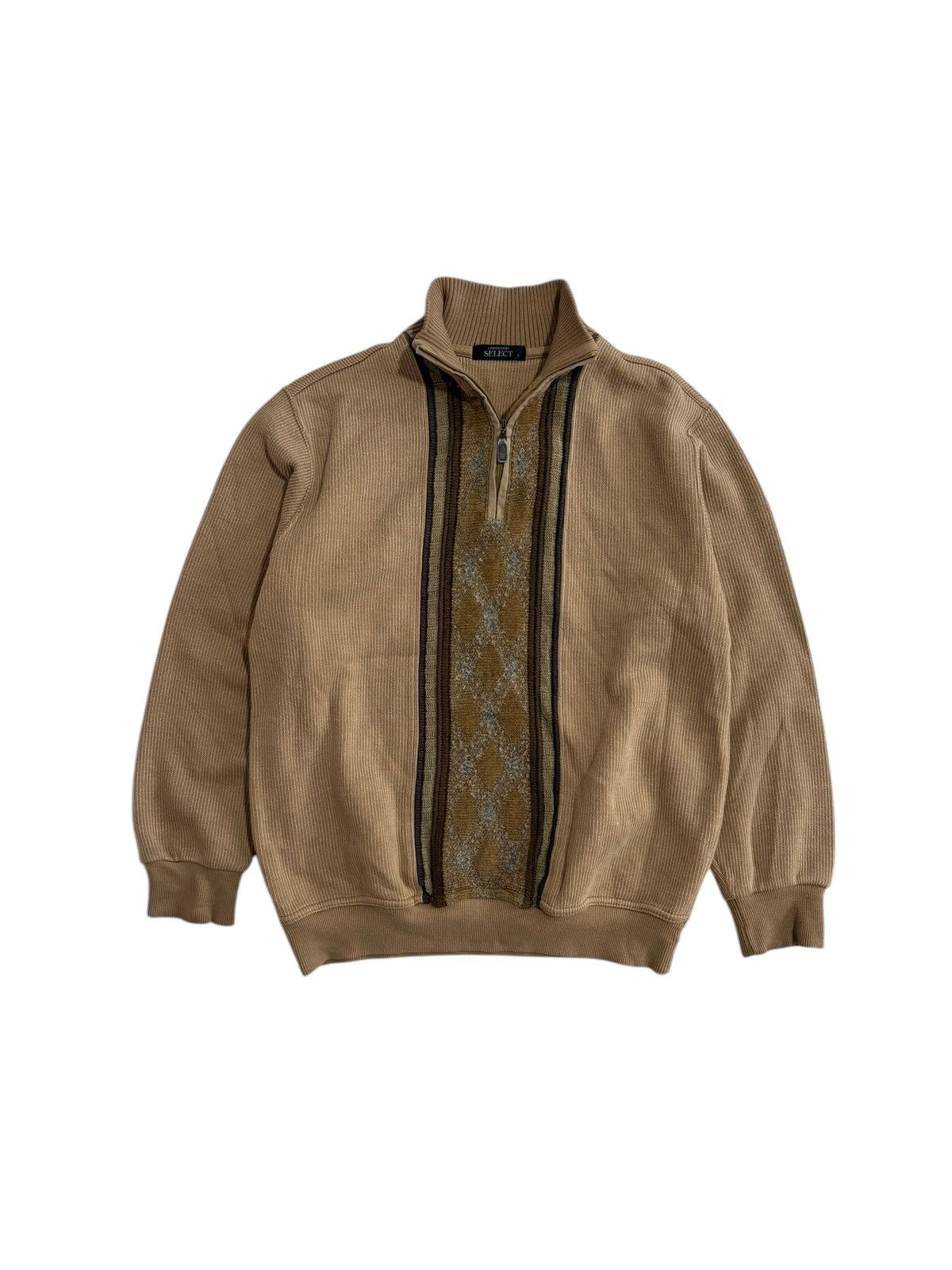 Japanese Brand × Lindbergh × Vintage Vintage Half Zipper Jumper Mid Century Like Kapital & Coogi Size US L / EU 52-54 / 3 - 1 Thumbnail